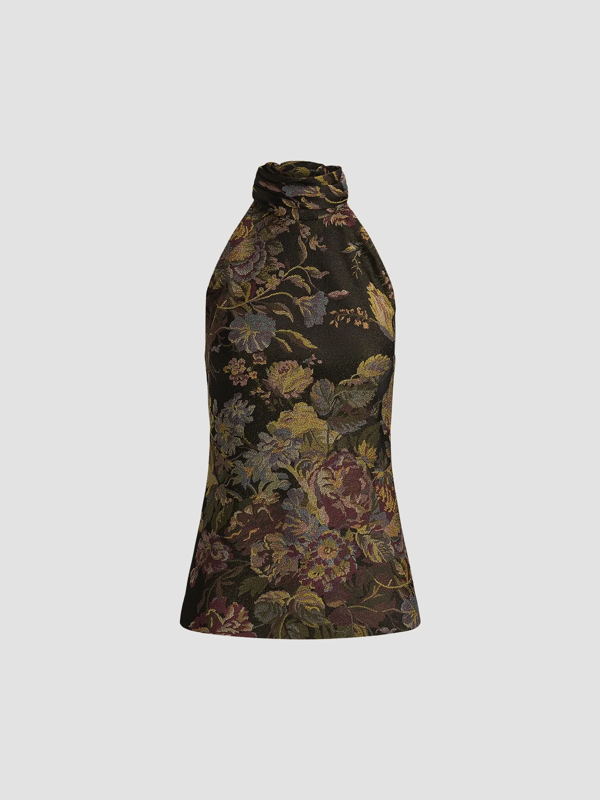 Women's Chilton Tapestry Halter Top - Brown - 1