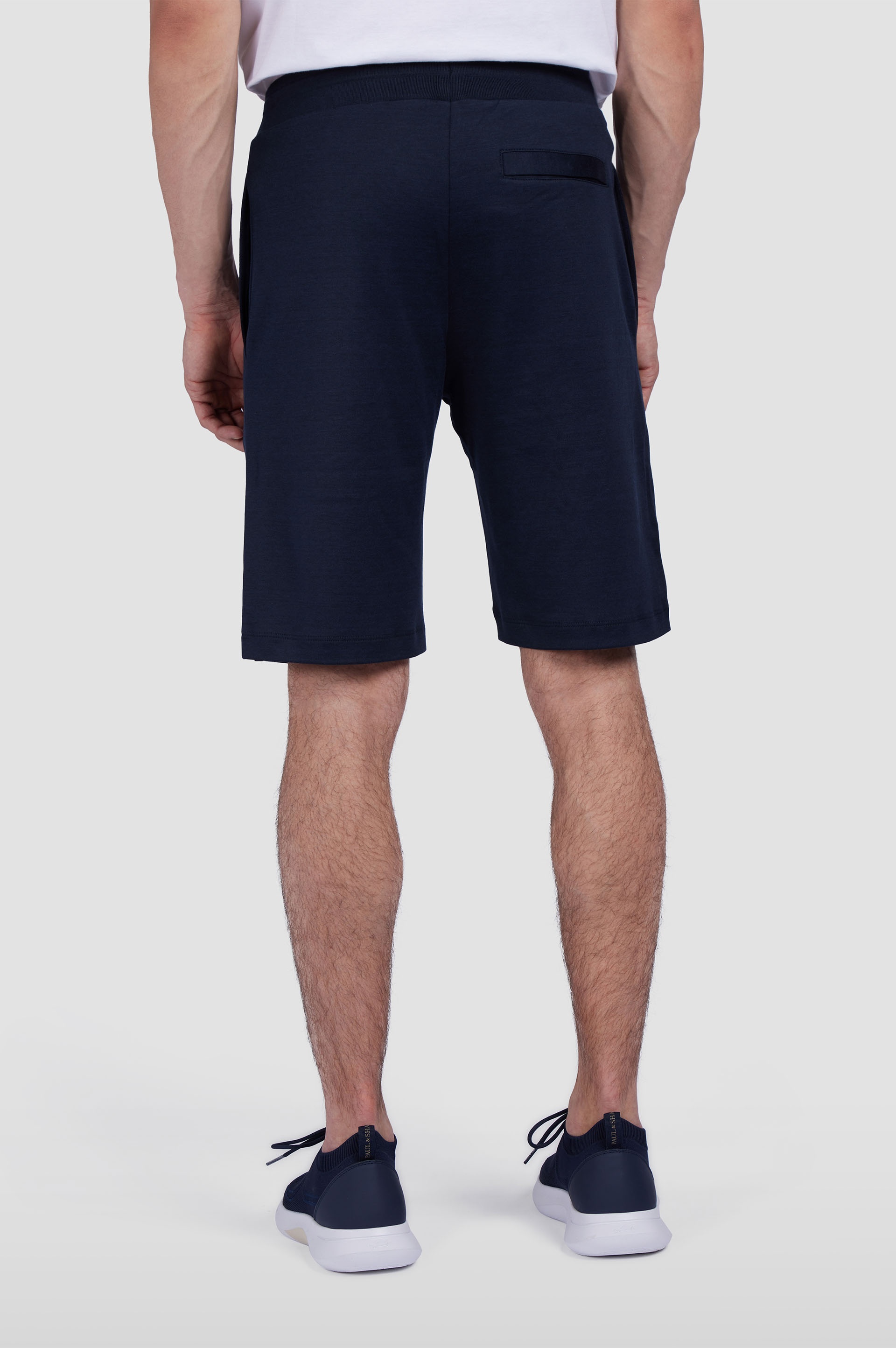 COTTON AND SILK FLEECE BERMUDA SHORTS - 3