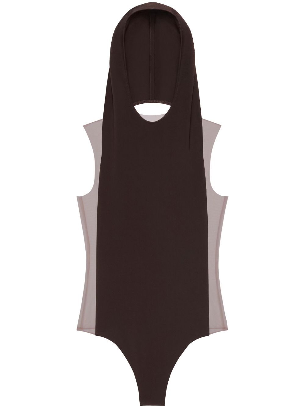 Illusion hooded bodysuit - 1