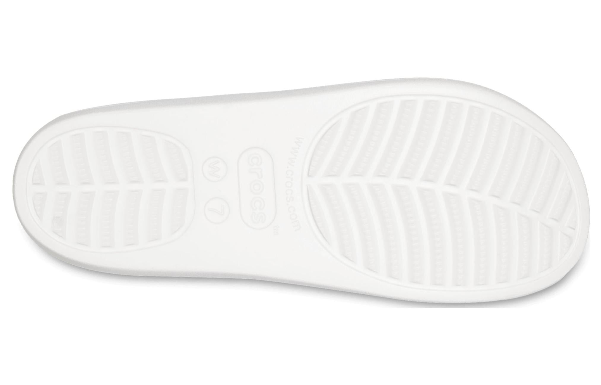 (WMNS) Crocs Baya Platform Sandals 'White' 208188-100 - 7