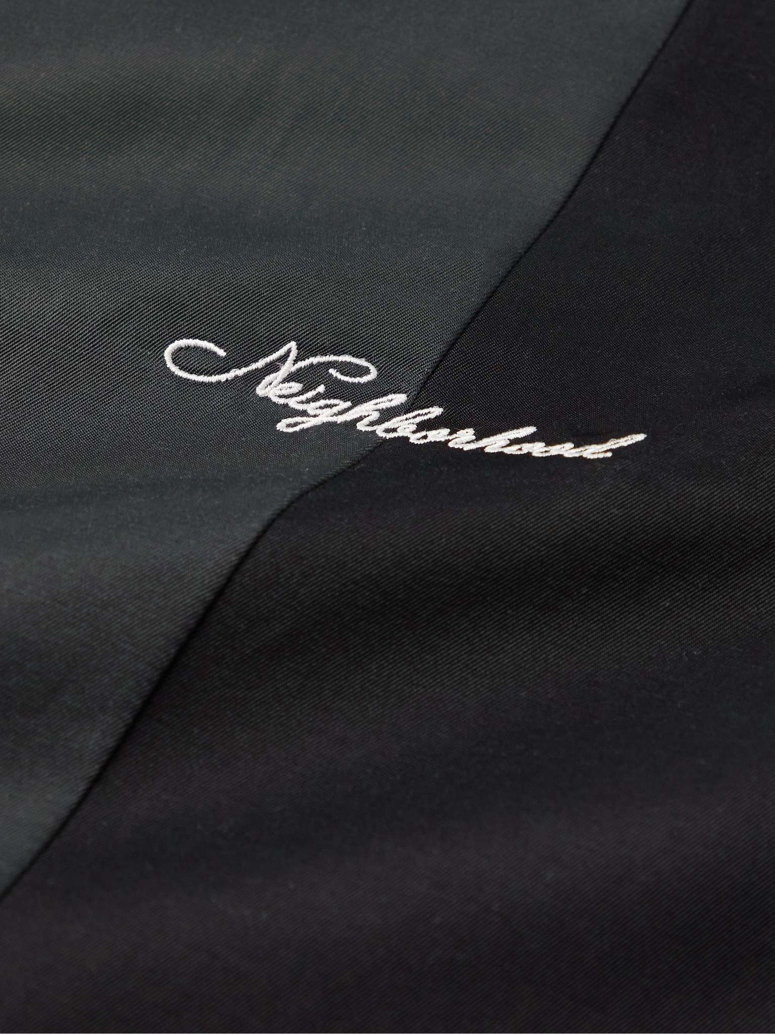 Logo-Embroidered Two-Tone Twill Shirt - 4