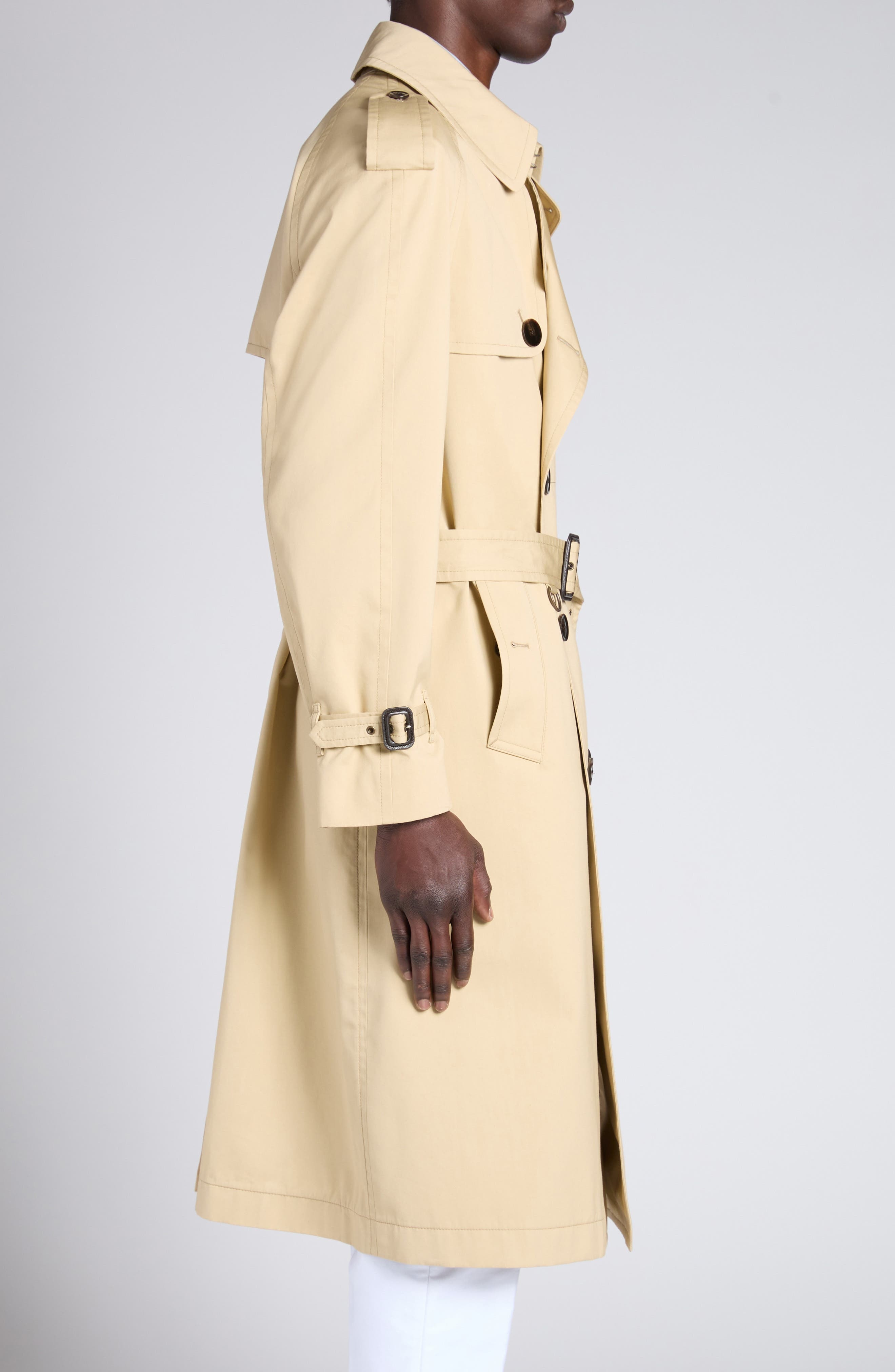TOM FORD Cotton & Silk Parachute Trench Coat in Camel at Nordstrom - 4