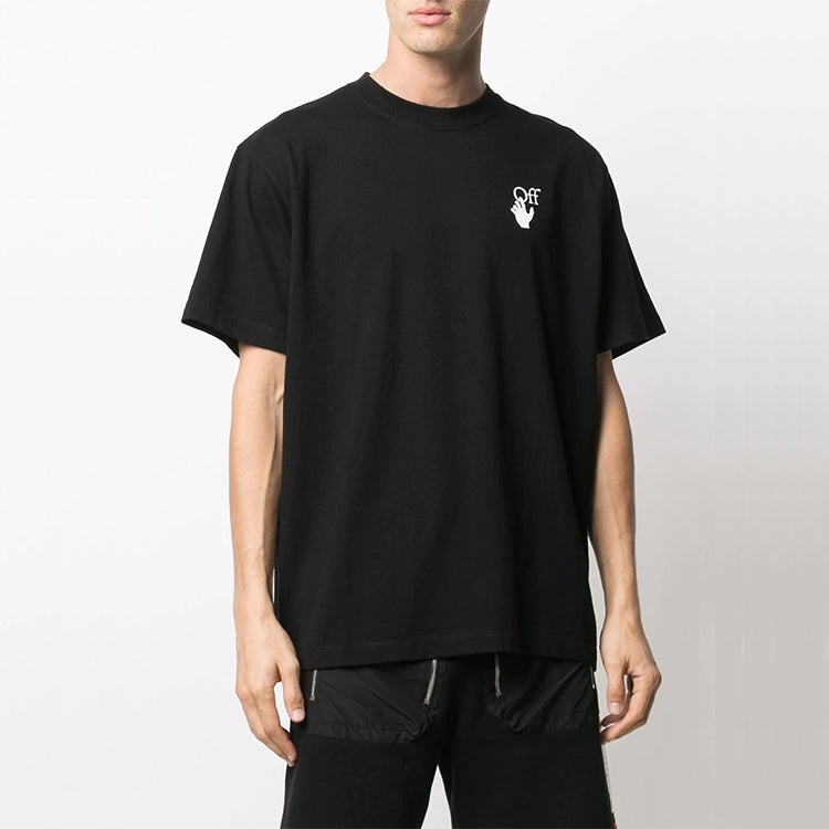 Off-White SS21 Pink Gradient Marker Arrow Short Sleeve For Men Black OMAA038R21JER0021032 - 3