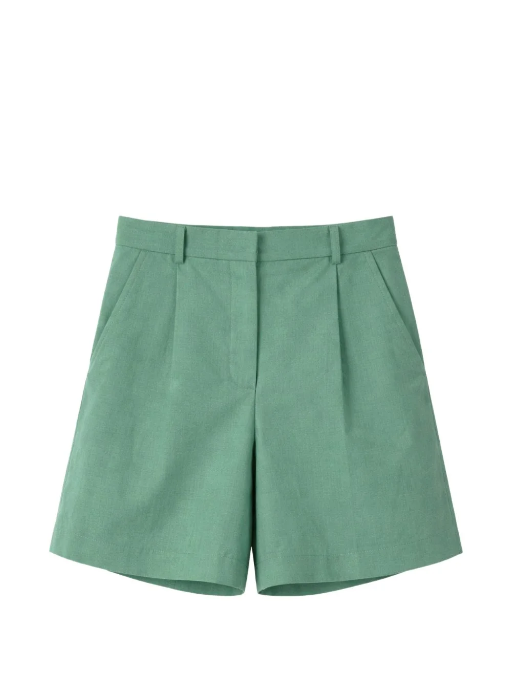 pleated tailored shorts - 1