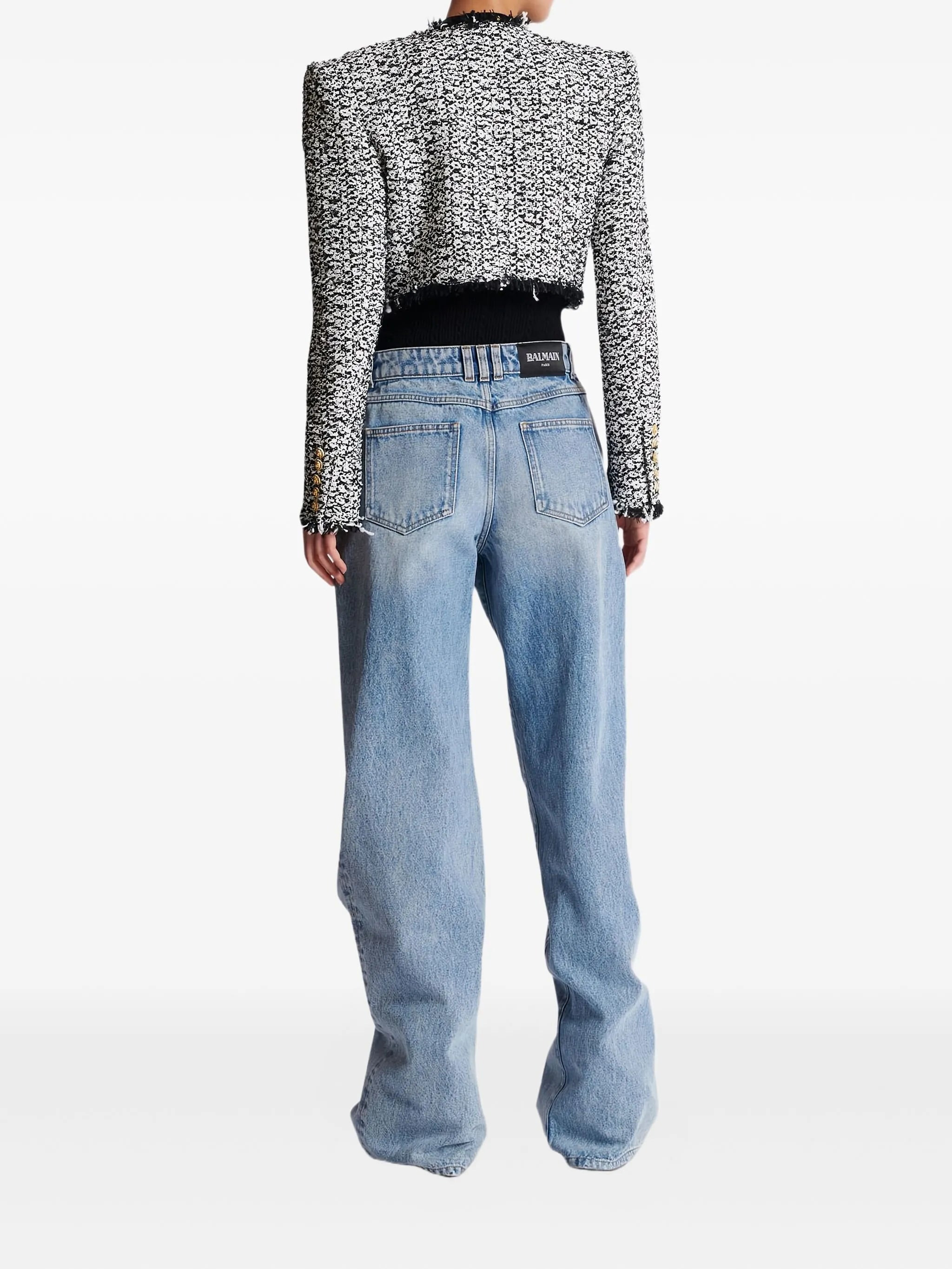 tweed fringed jacket - 4
