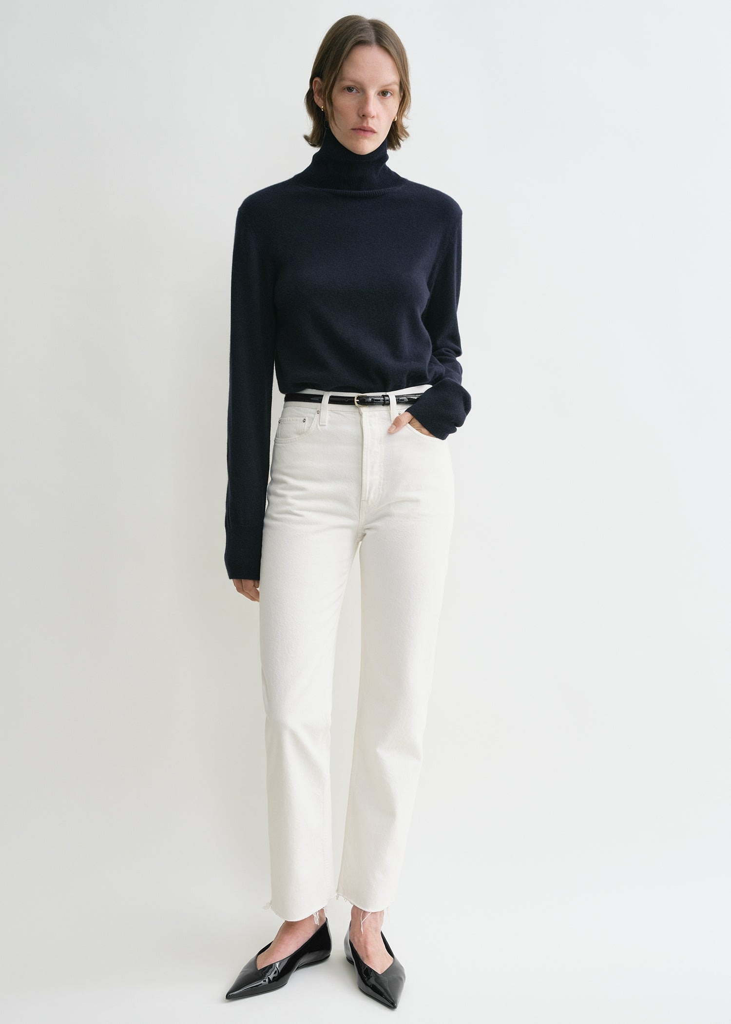 Classic cut denim off-white - 2