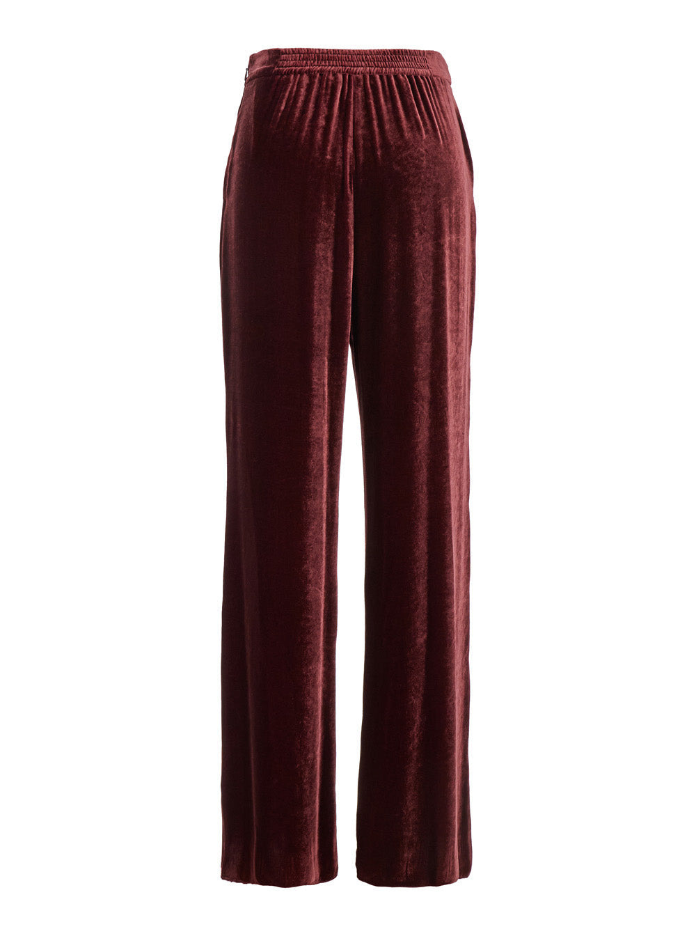 Etro Women Red Pants With Elastic Waistband In Velvet Woman - 2