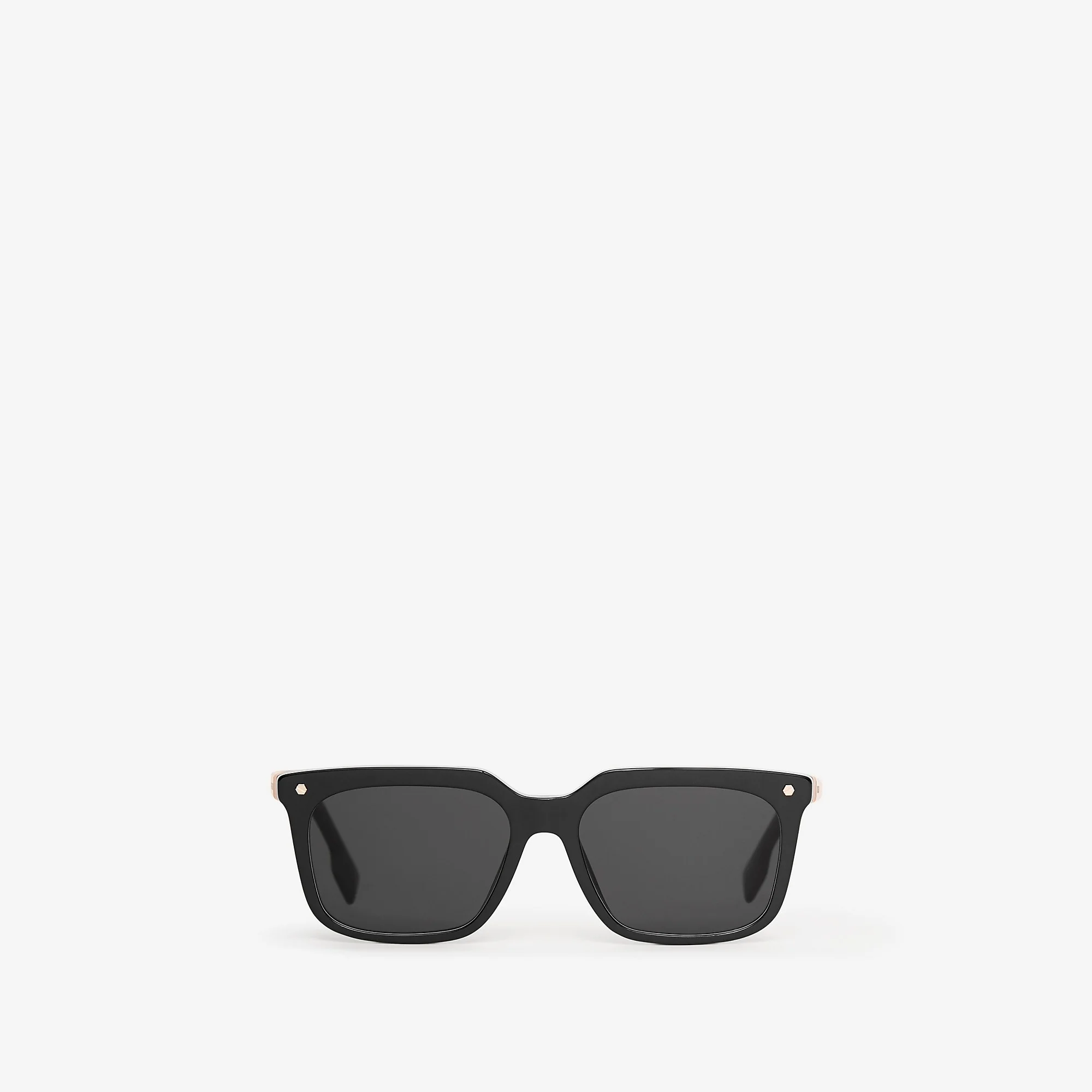 Stripe Detail Square Frame Sunglasses - 1