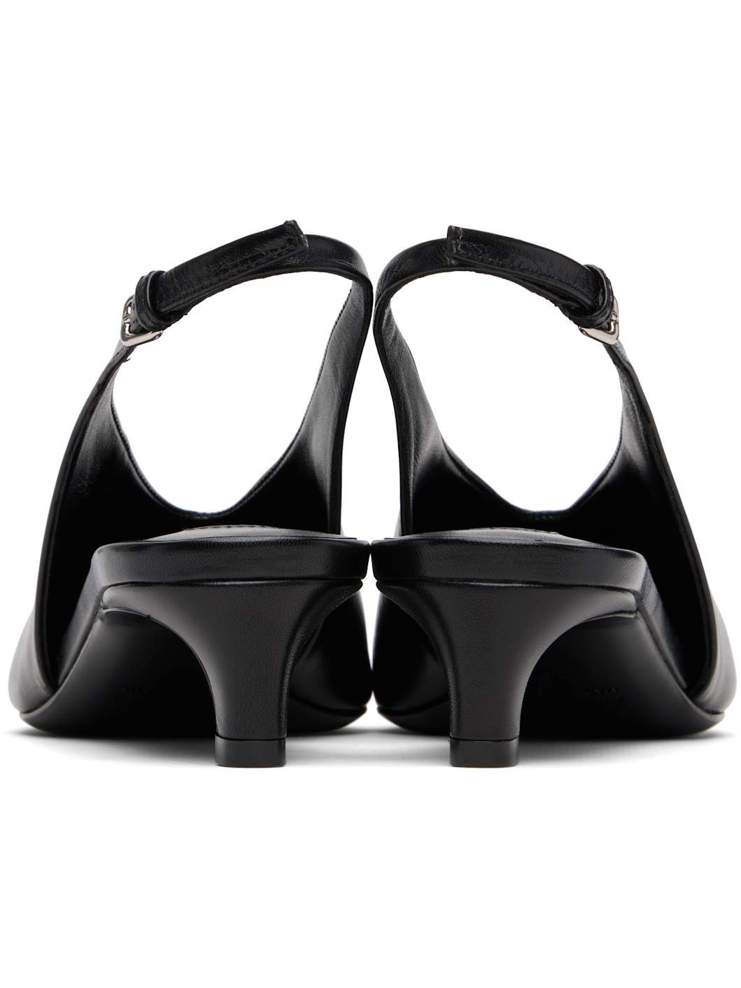 Black Slingback Heels - 2