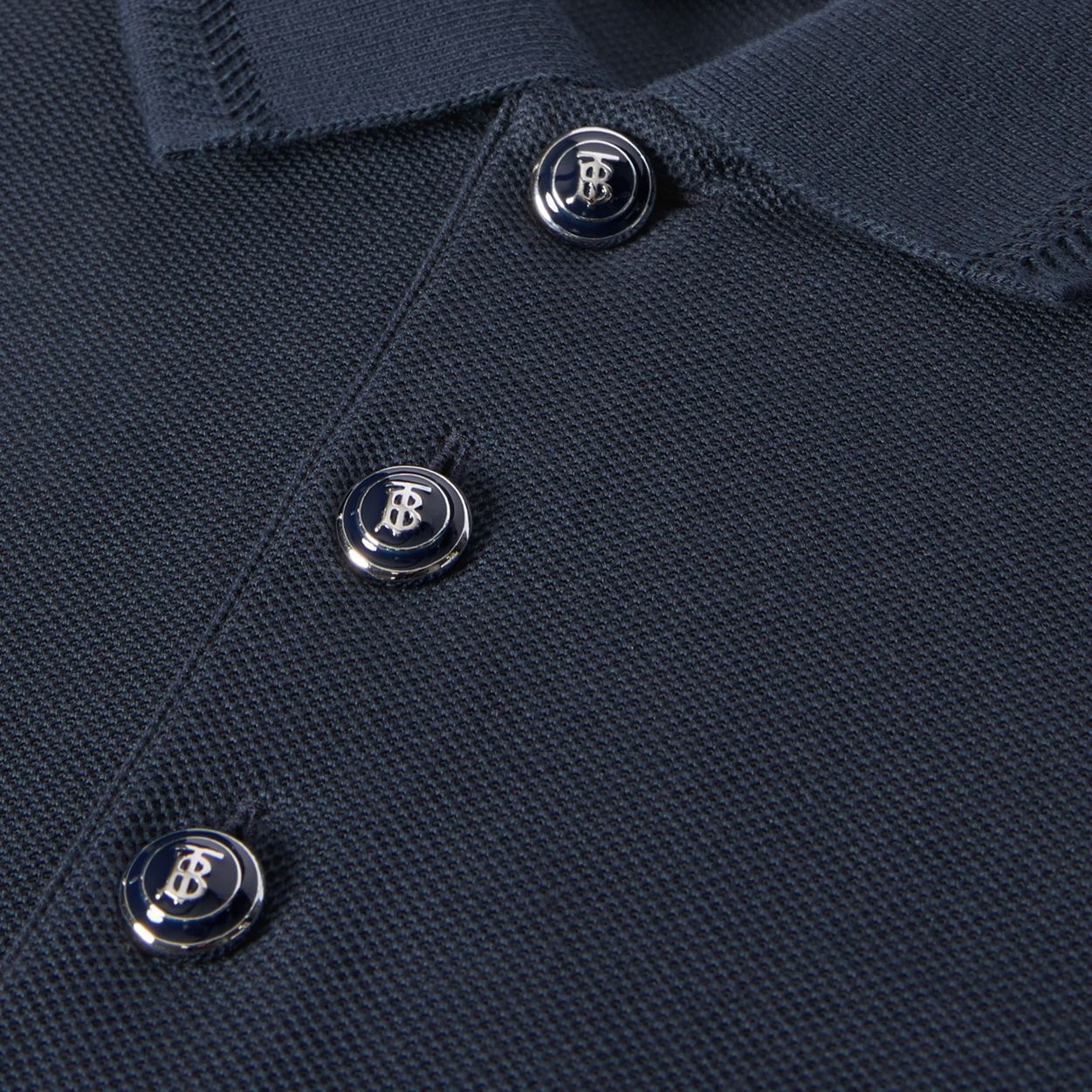 Long-sleeve Cotton Piqué Polo Shirt - 7