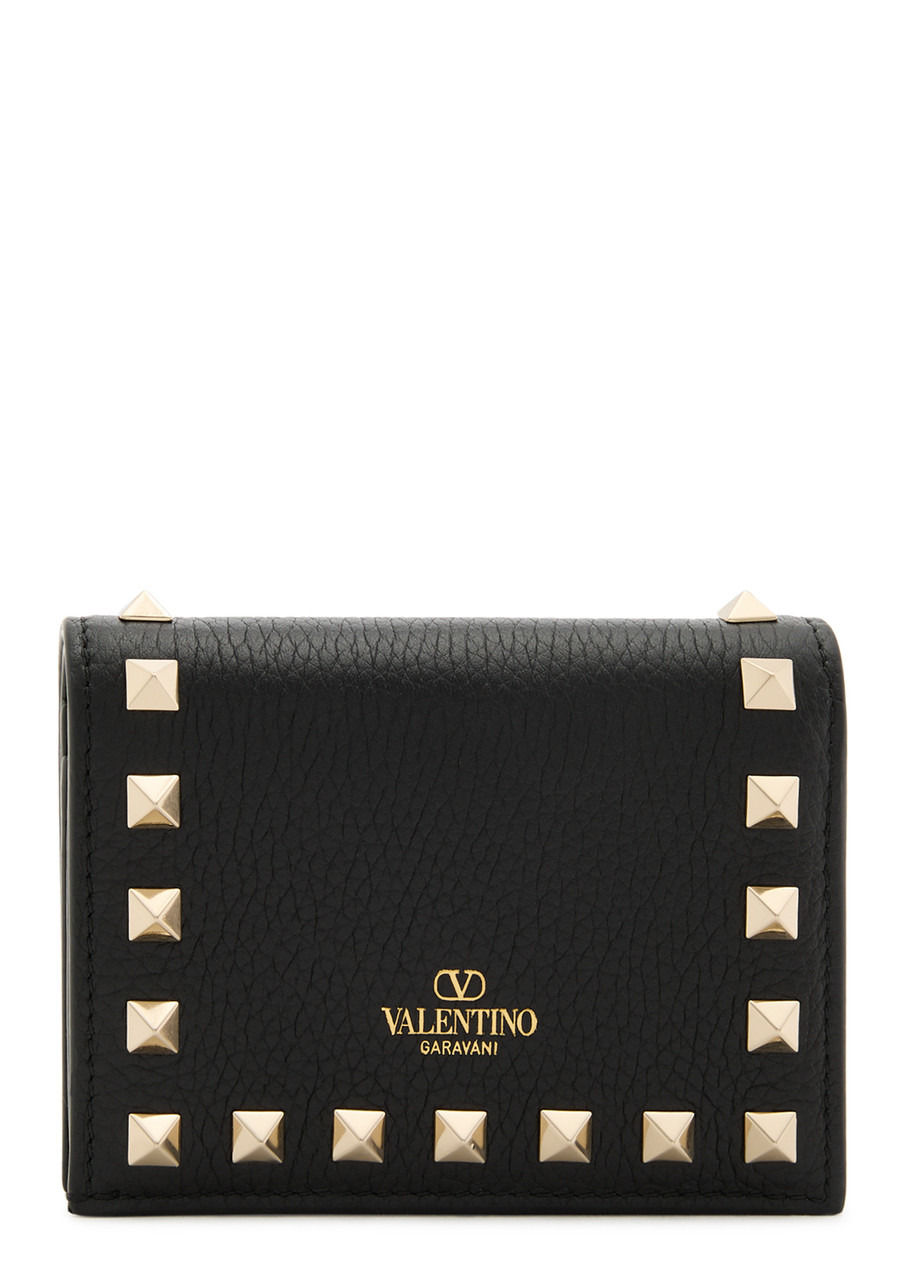 Valentino Rockstud Grained Leather Wallet - 2