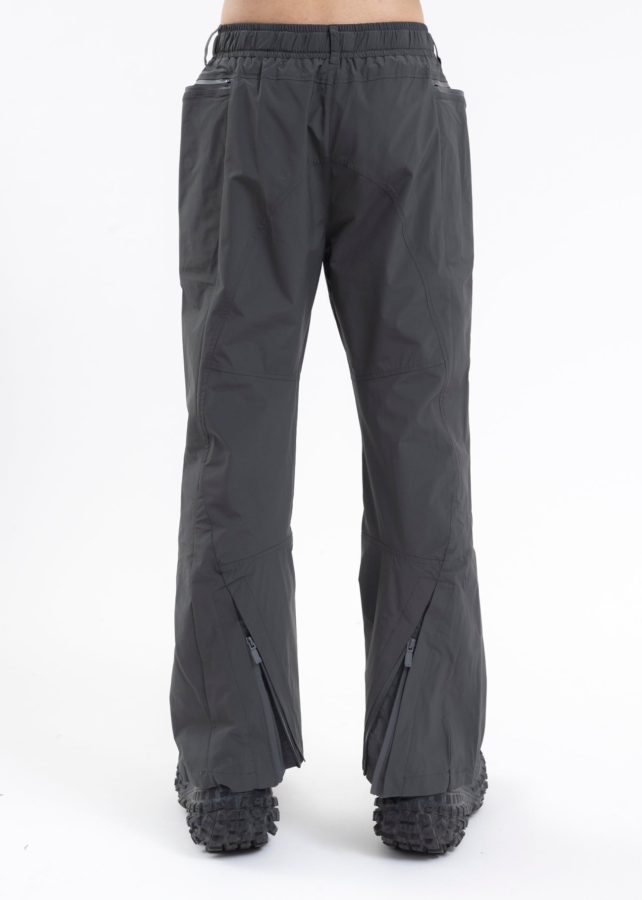 GREY STEREOSCOPIC ZIPPERED SKI PANTS - 5