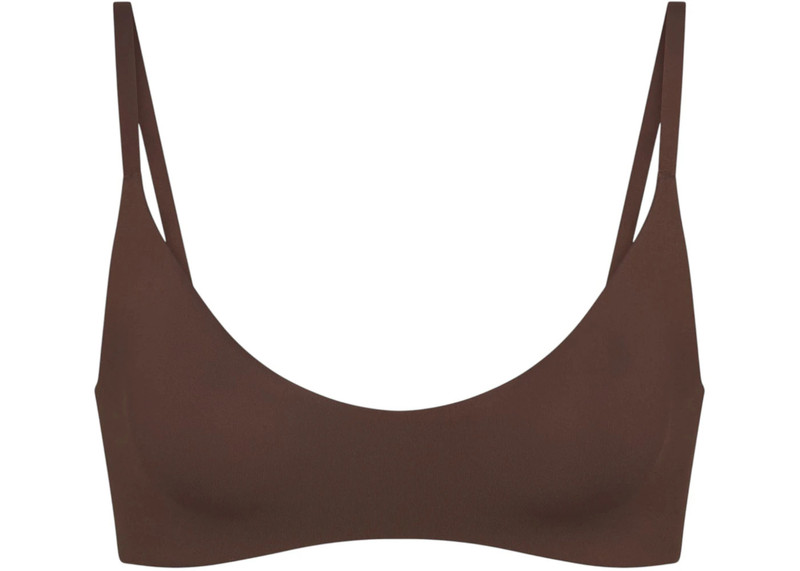 Nike x SKIMS Women's Matte Micro Scoop Bra Dark Sepia 1