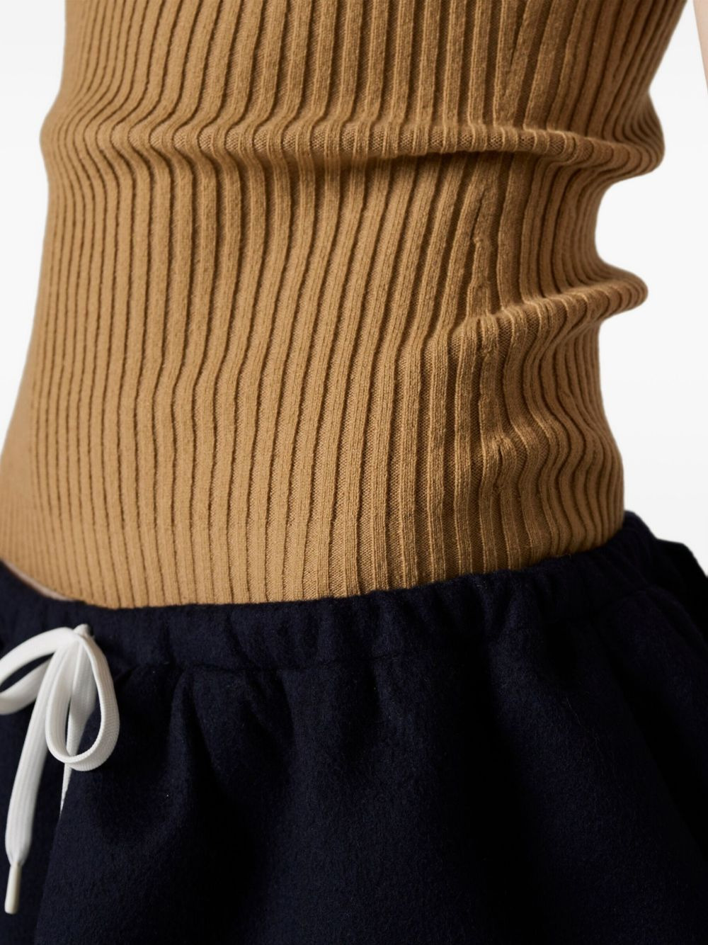 ribbed trimmed polo sweater - 5