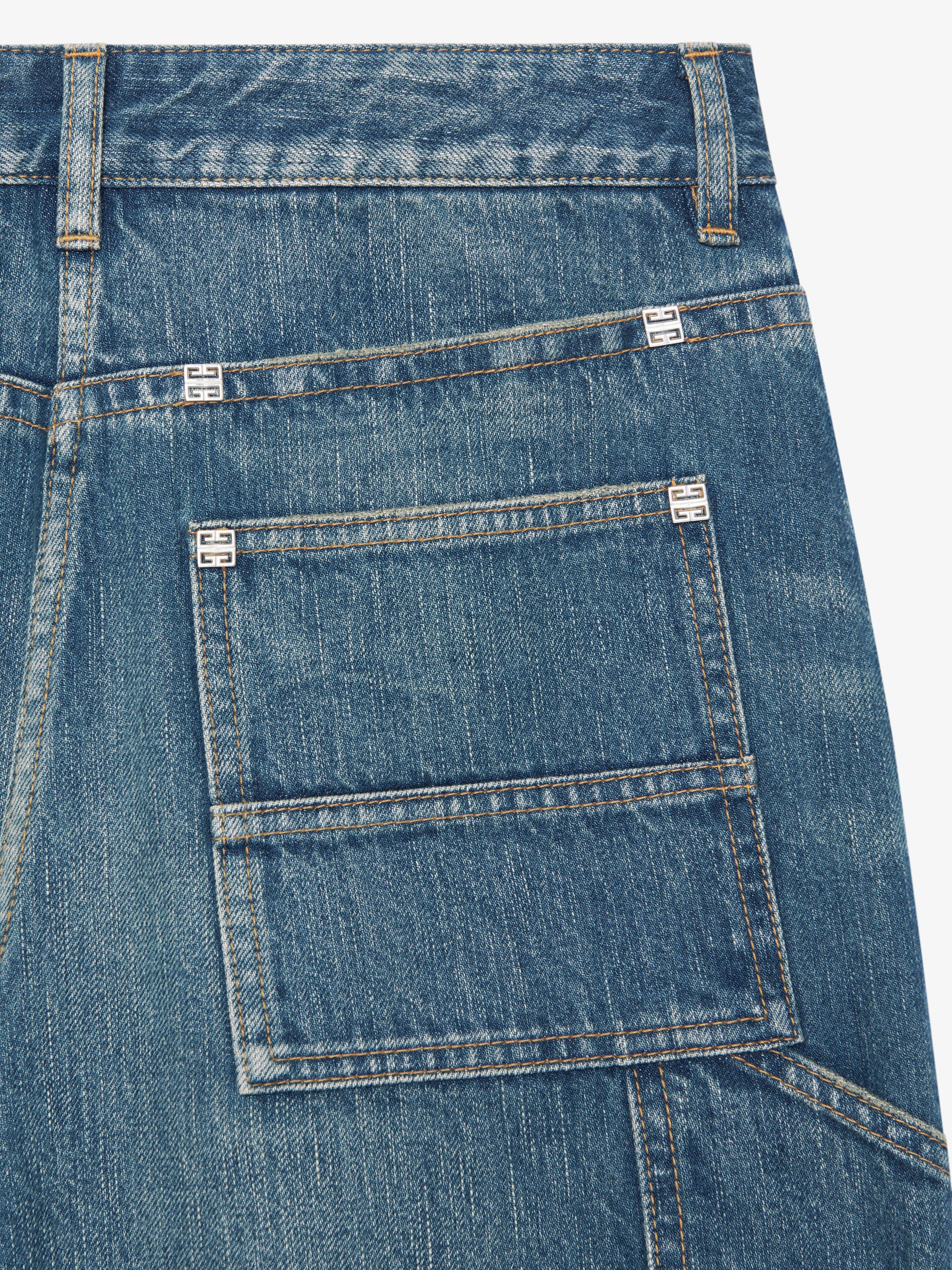 デニム・ジーパン GIVENCHY SS24 Givenchy Jeans (BW512F 5Y9K402) Givenchy BLUE COTTON JEANS | palazzobelli | REVERSIBLE