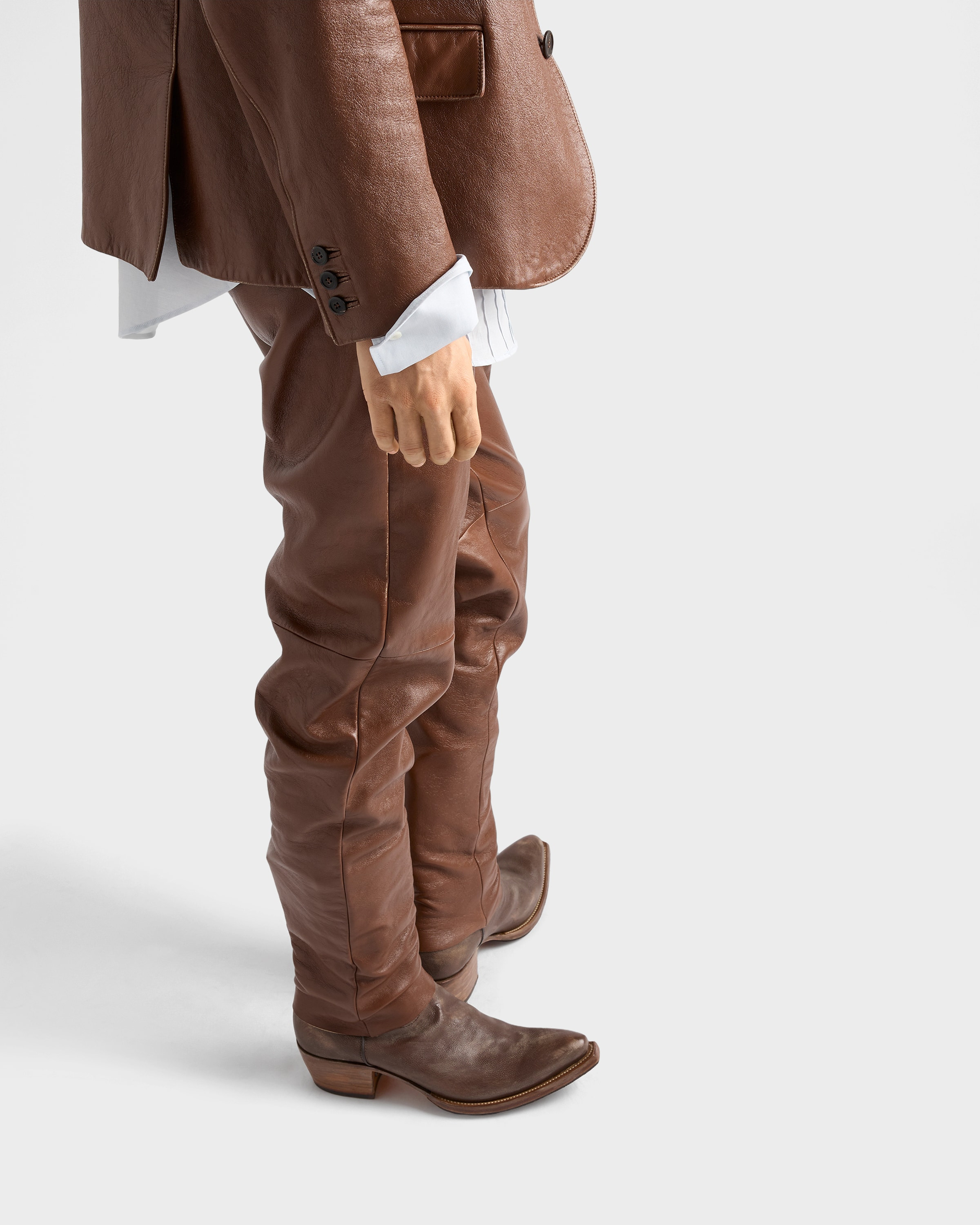 Nappa leather pants - 4