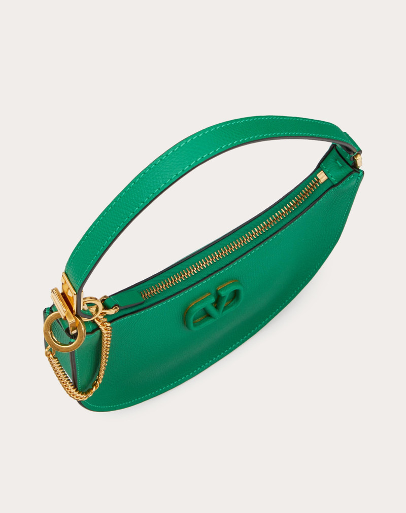 Valentino MINI VLOGO SIGNATURE GRAINY CALFSKIN HOBO BAG outlook