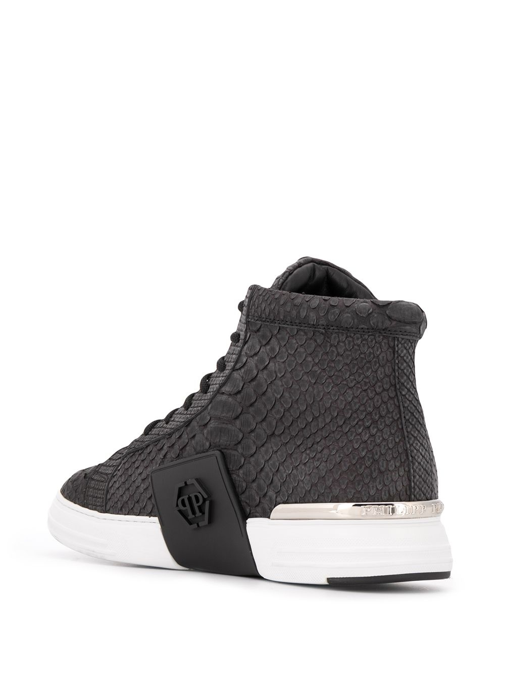 hi-top luxury sneakers - 3