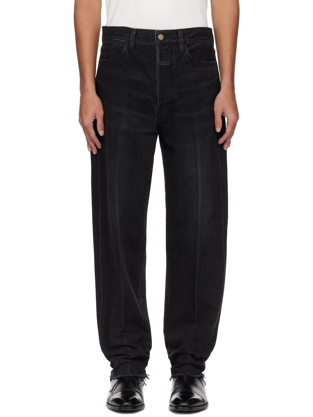 Black 80s 5 Pocket Jeans - 1