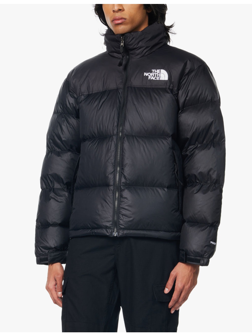 1996 Retro Nuptse funnel-neck recycled-nylon down jacket - 3