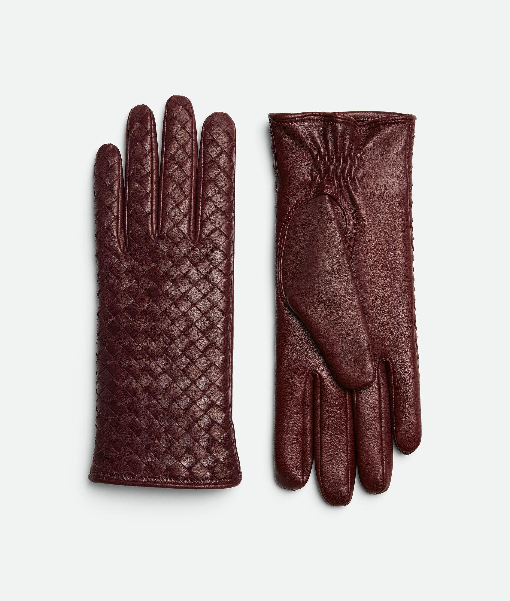 Intrecciato Leather Gloves - 1