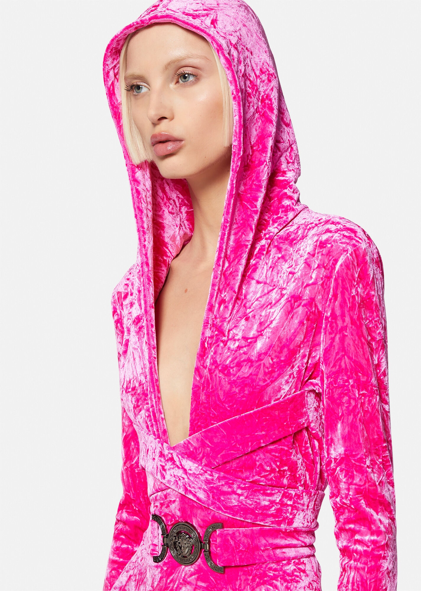 Medusa Biggie Velvet Hoodie Jumpsuit - 5