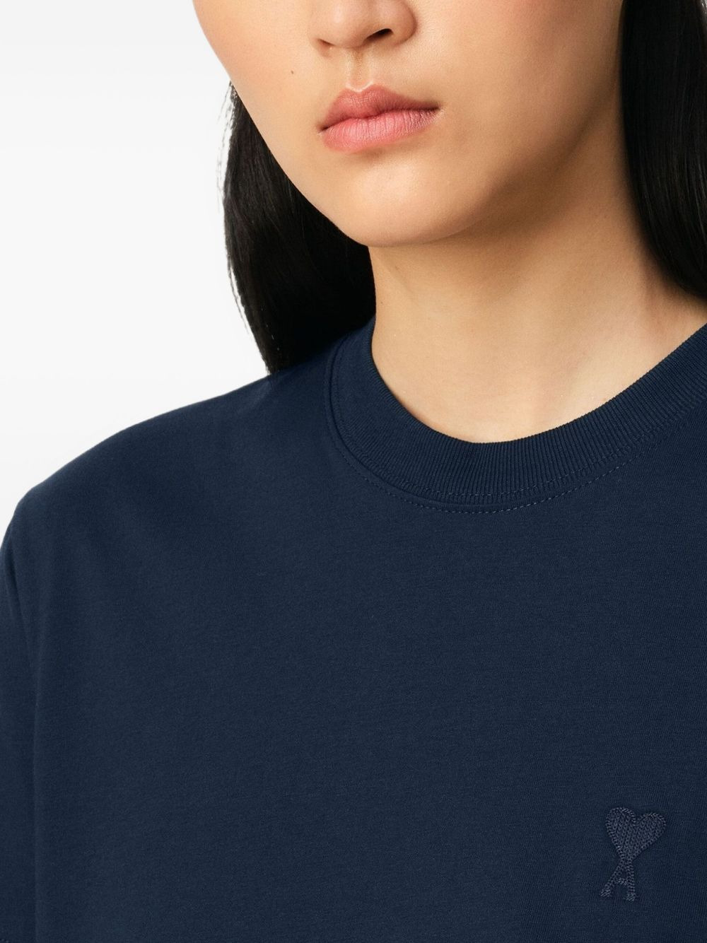 logo-embroidered T-shirt - 5