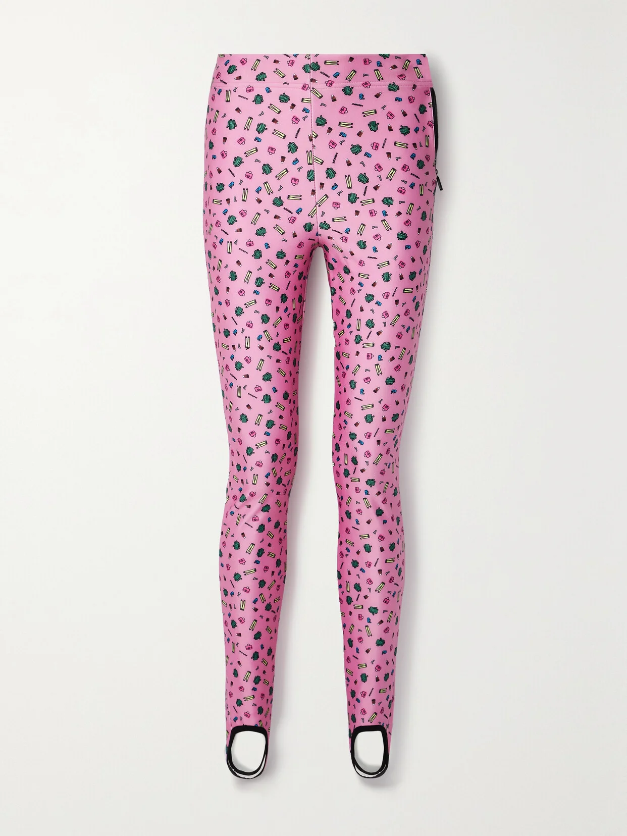 + 3 Moncler Grenoble Printed Stretch-jersey Stirrup Pants - 1