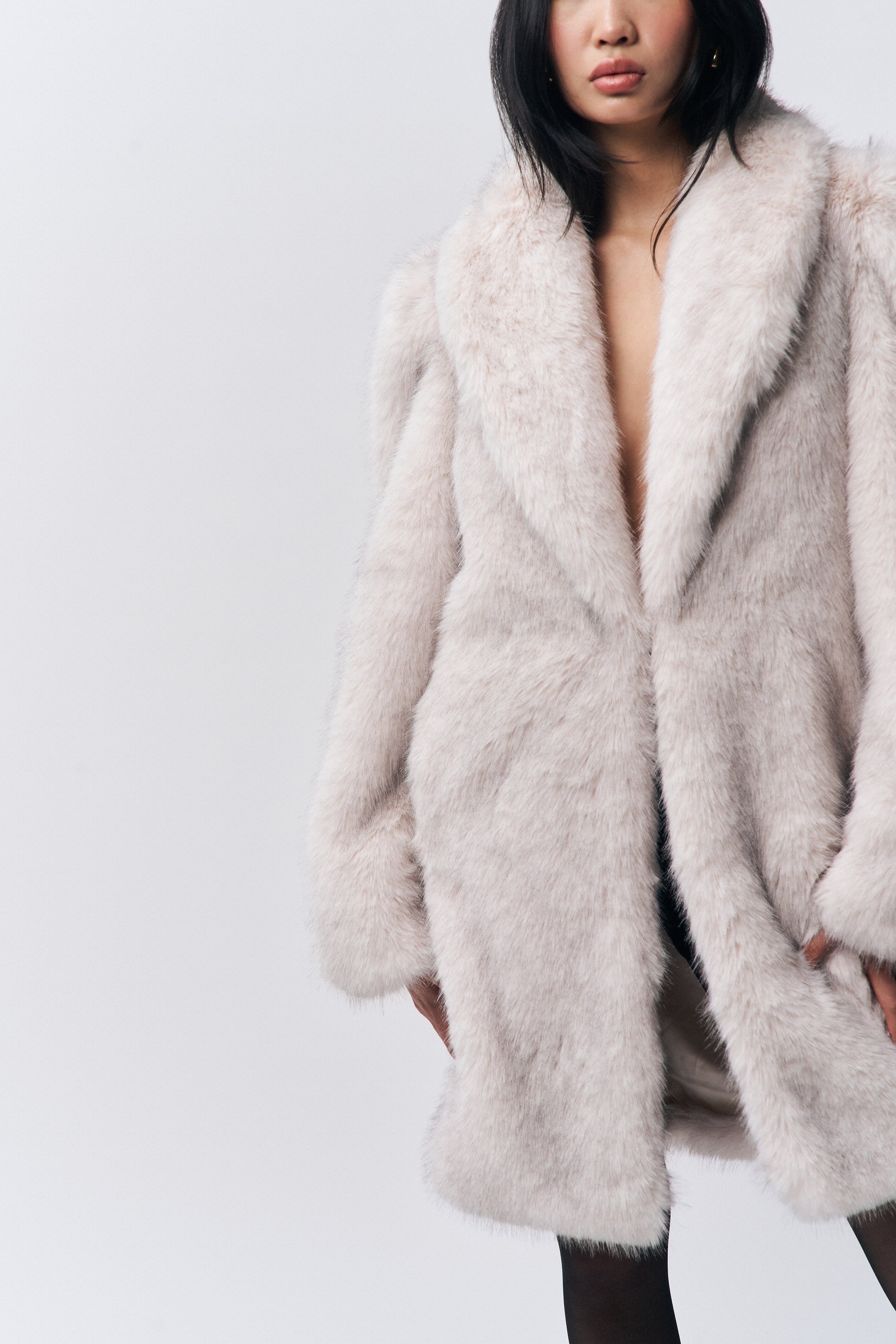 ROXIE FAUX FUR COAT - 4