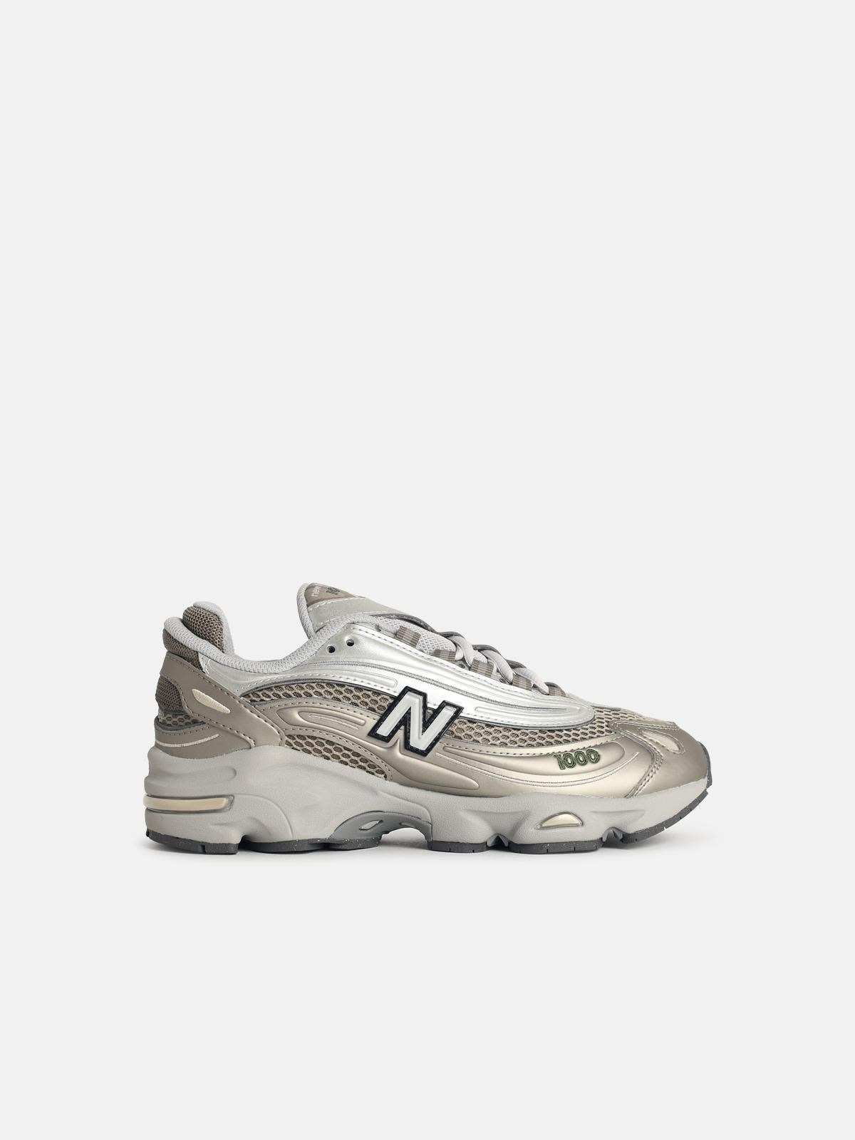 '1000' GREY FABRIC BLEND SNEAKERS - 1