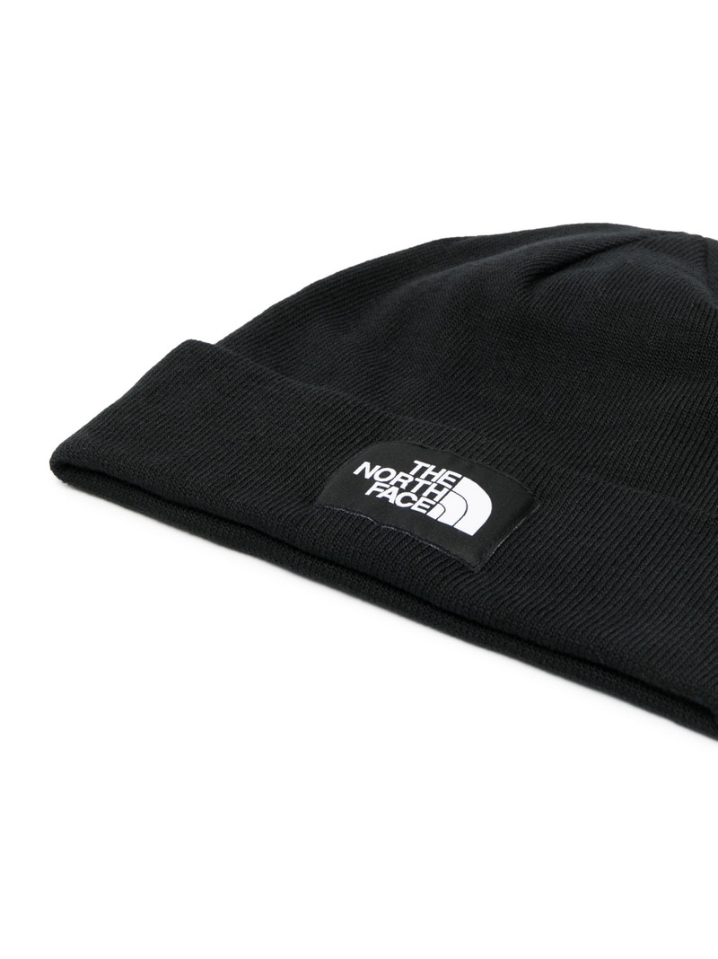 The North Face logo-patch ribbed beanie outlook