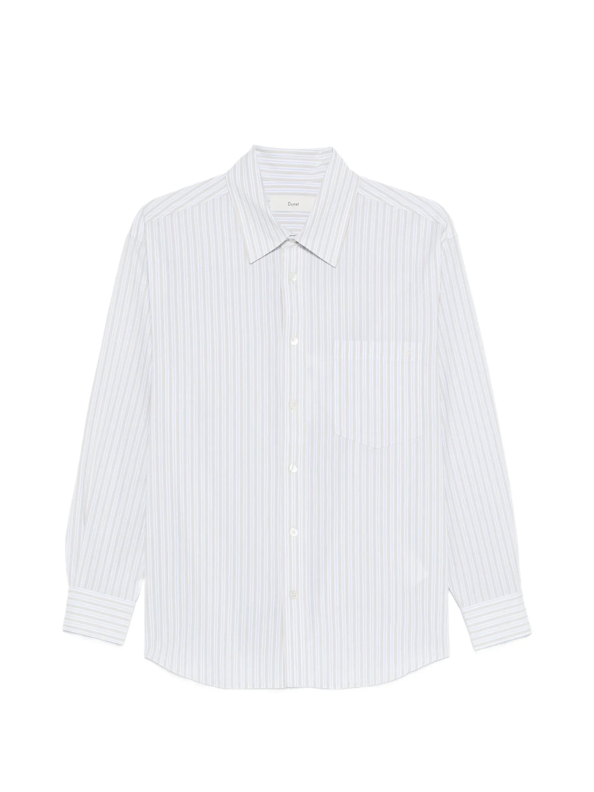 Dunst Striped-pattern Chest-pocket Shirt - 1