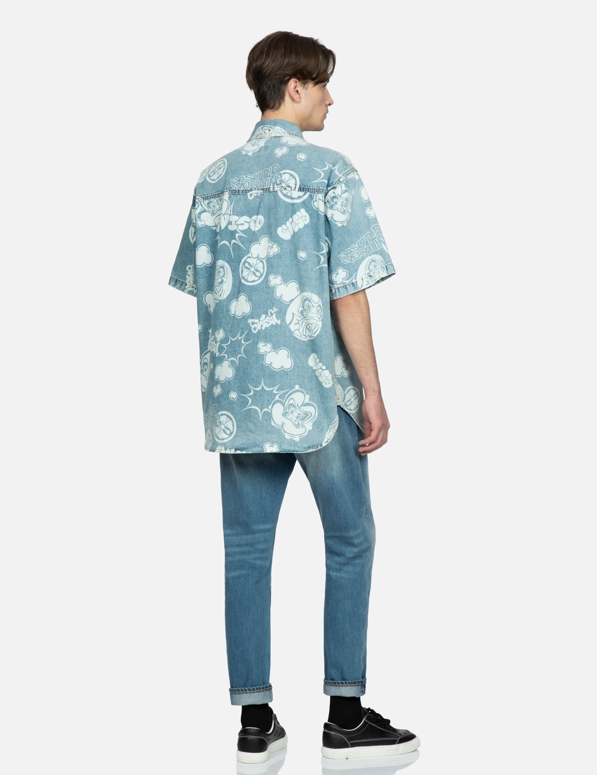 GRAFFITI DARUMA PRINT CARROT-FIT JEANS #2017 - 3