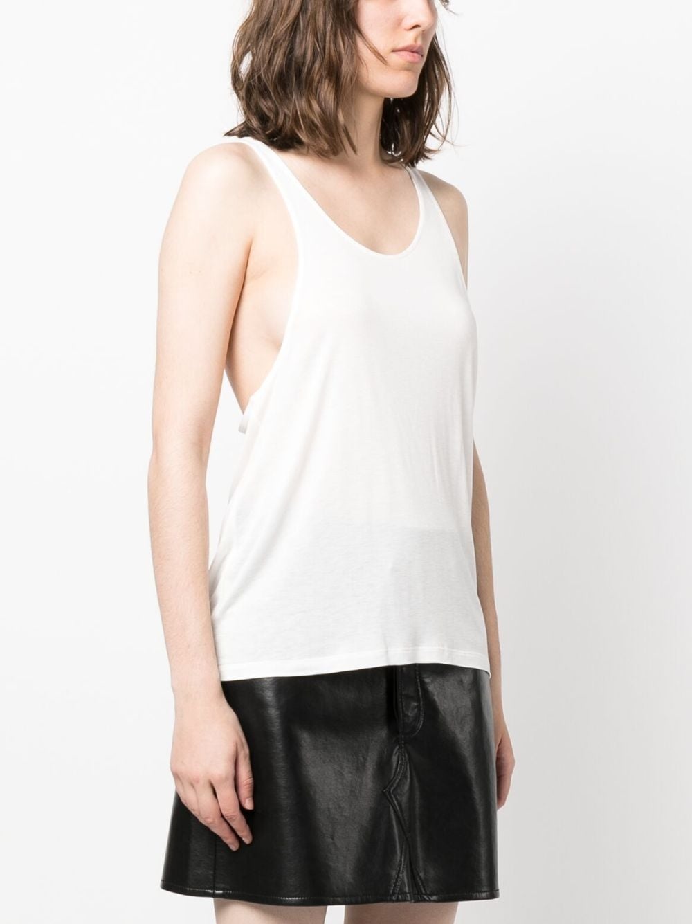 racerback cotton tank top - 5