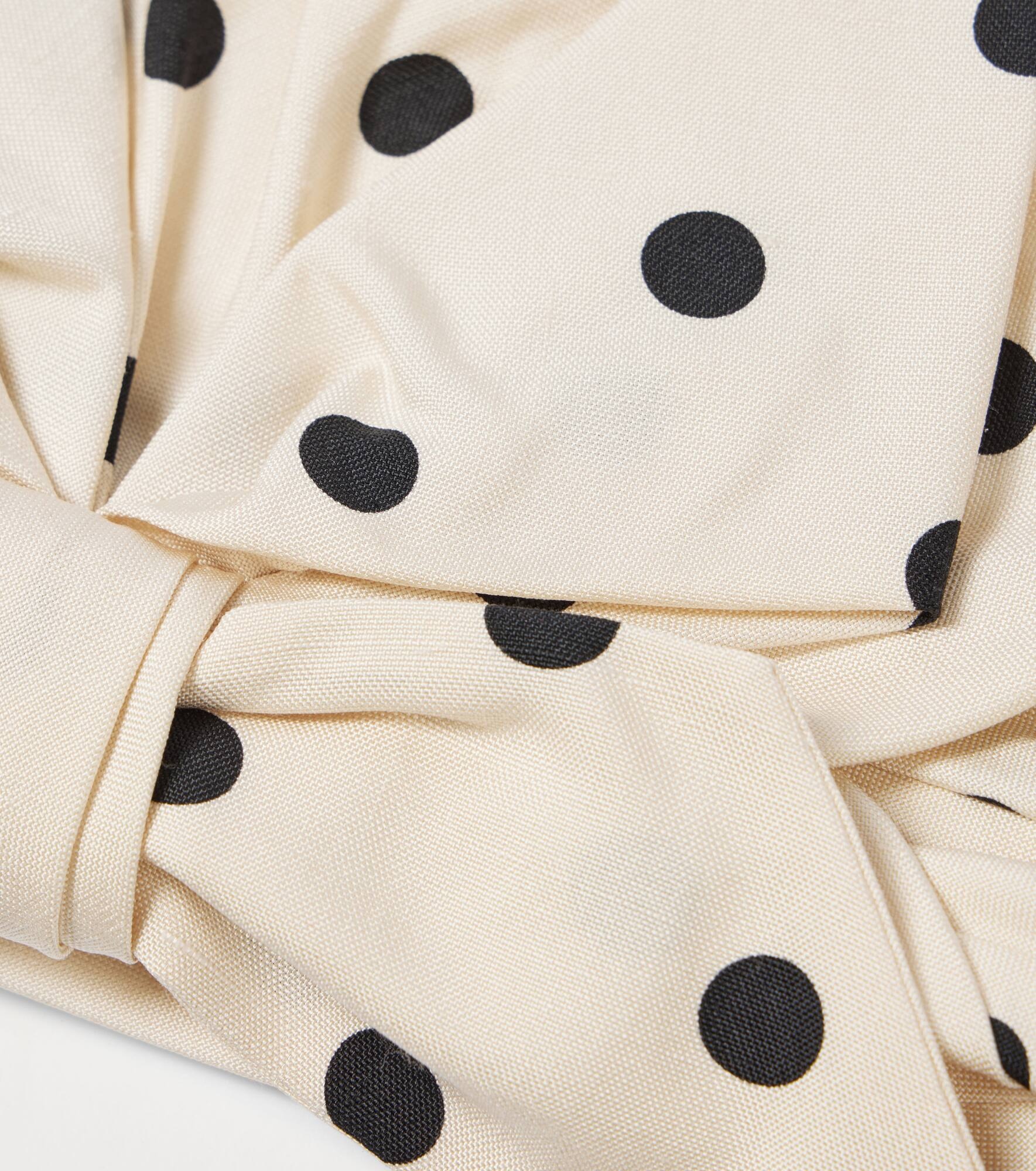 Polka-dot silk head wrap - 3