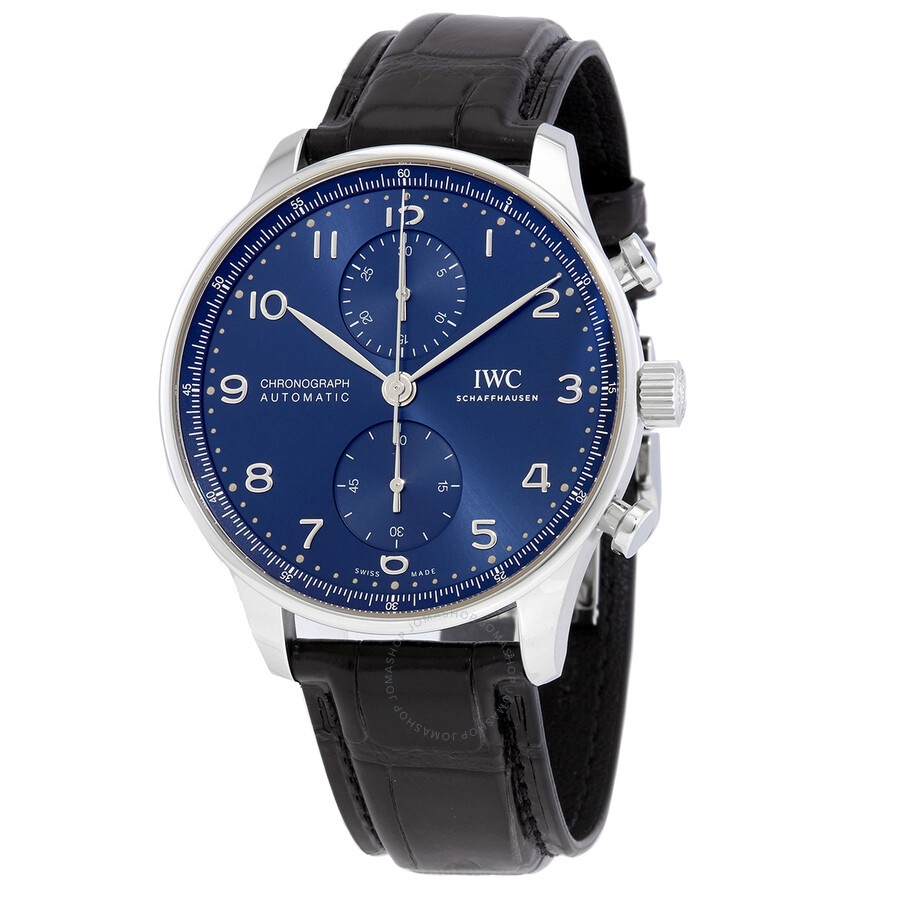 IWC Portuguese Chronograph Automatic Blue Dial Men's Watch IW371606 - 1