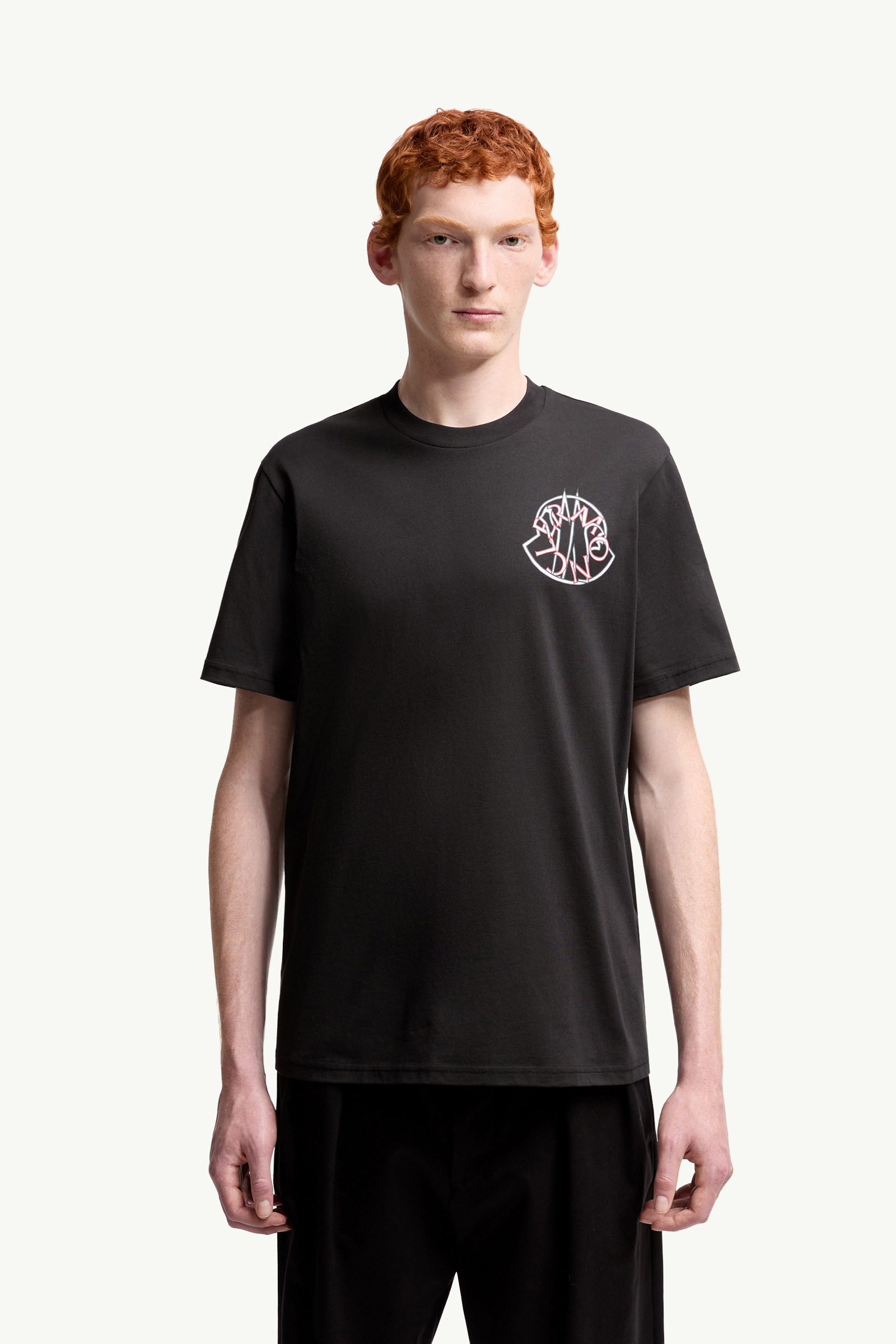 Overlapped Logo Cotton T-Shirt - 5