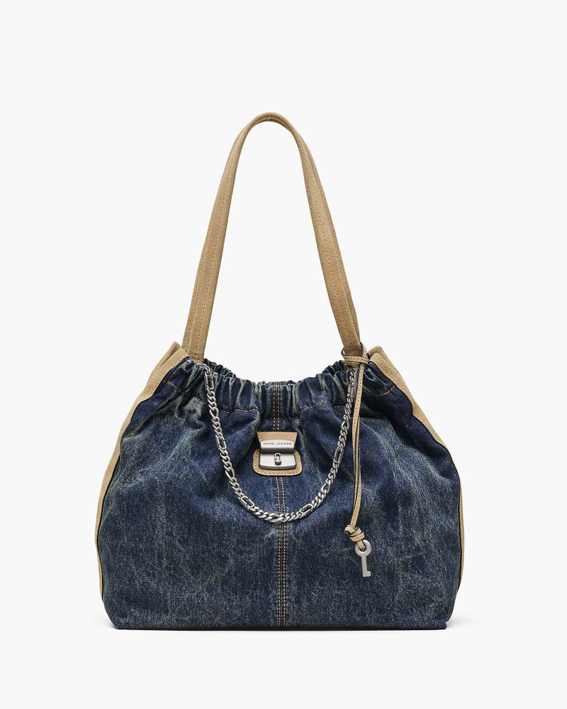 THE DENIM SUEDE CRISTINA TOTE 1