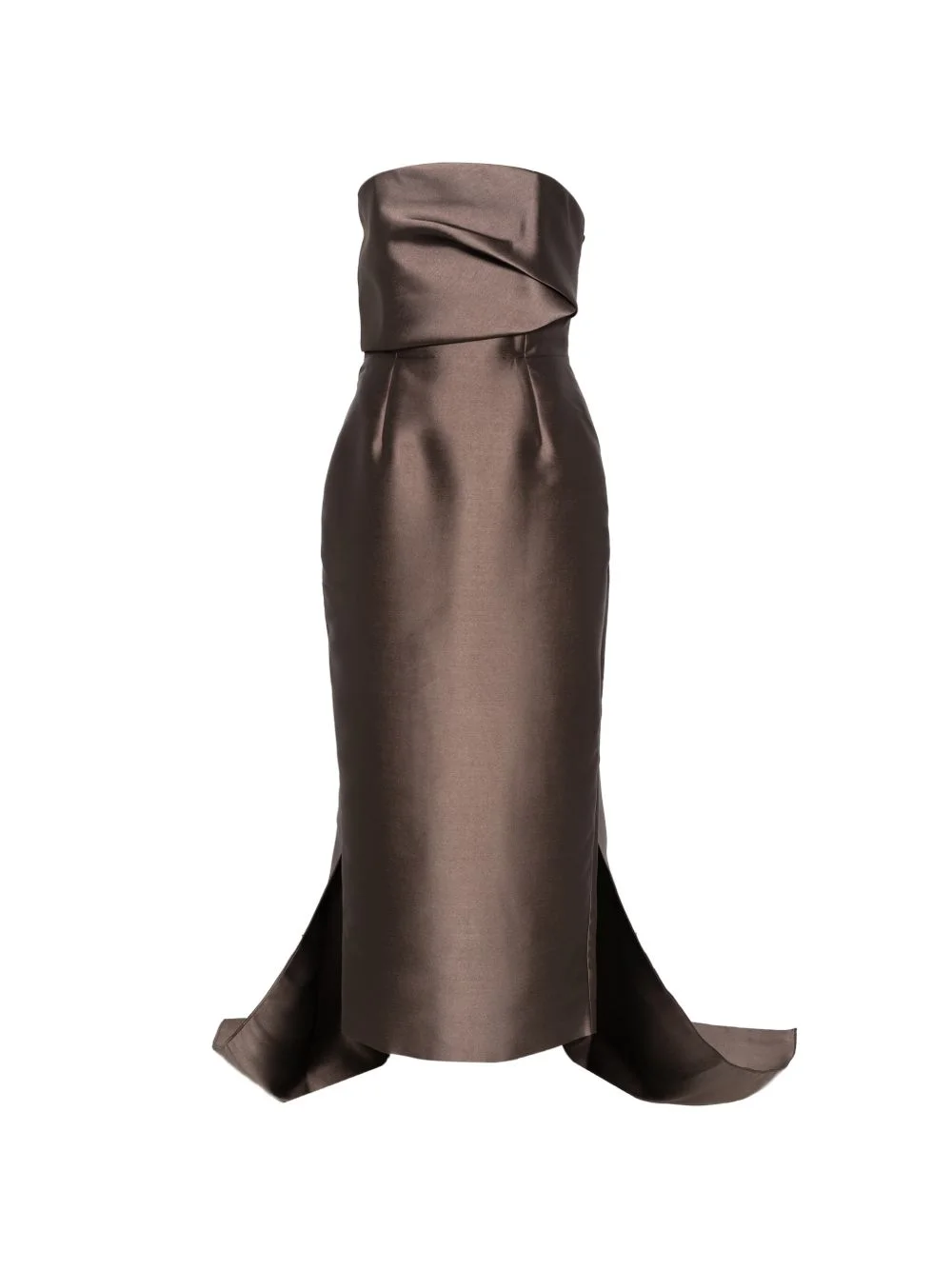 Kiki strapless slit maxi dress - 1