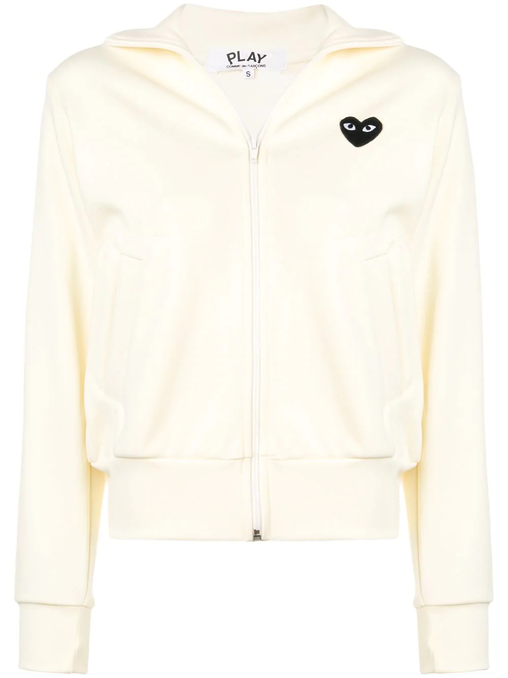 heart logo-patch track jacket - 1