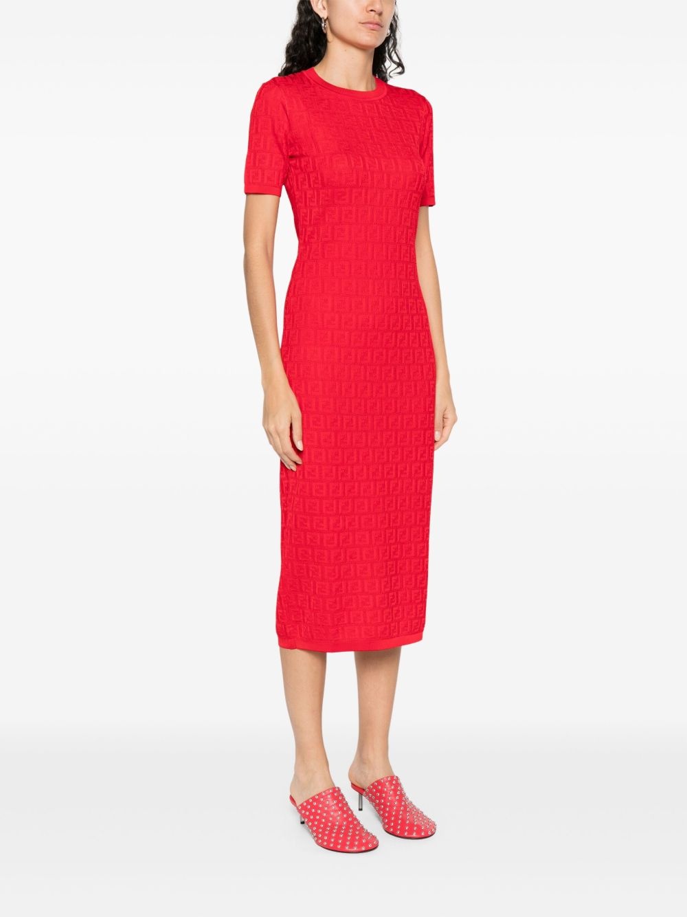 FF-jacquard dress - 3