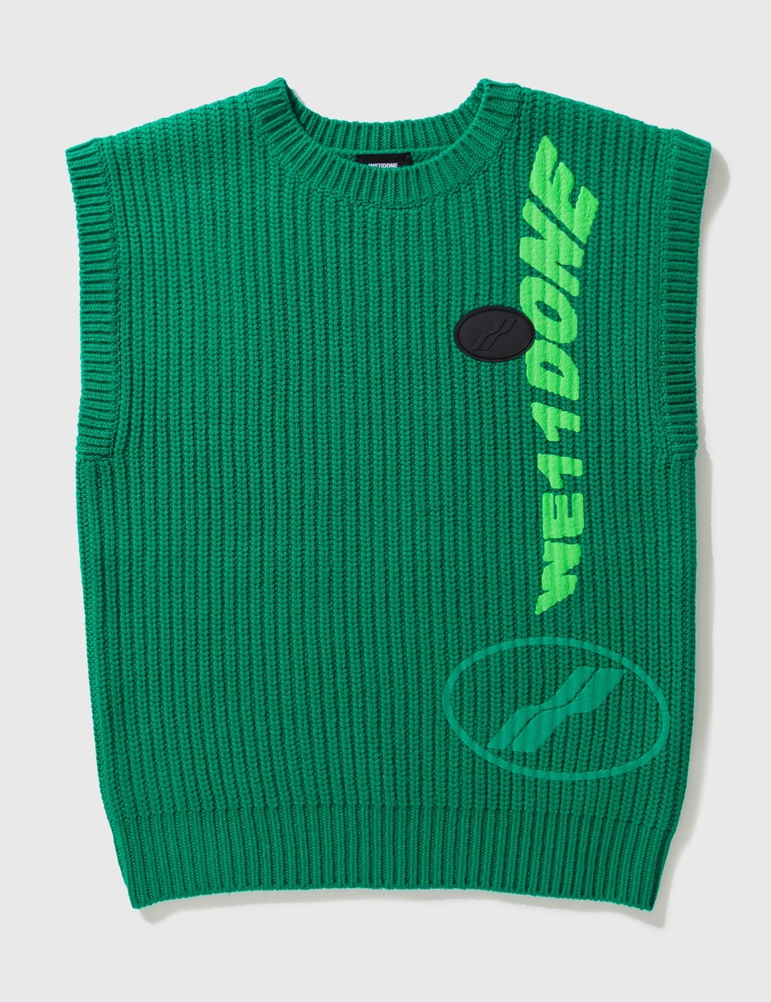 MULTI-LOGO SQUARE KNIT VEST - 1