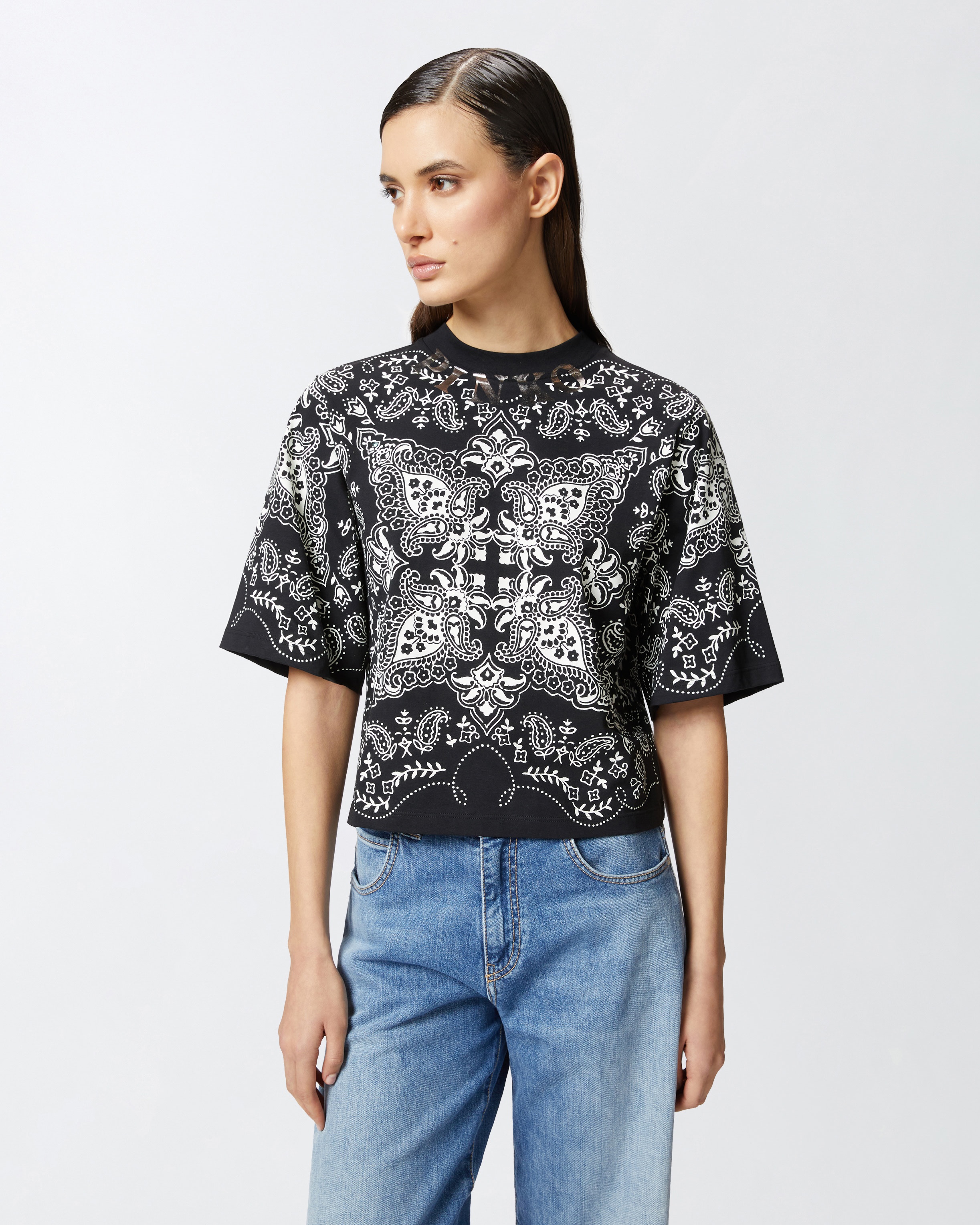 Tシャツ・カットソー PINKO Woman Polo Shirt Black 104195A25D Z7Z PINKO Liquoroso Polo Top | Black | FARFETCH