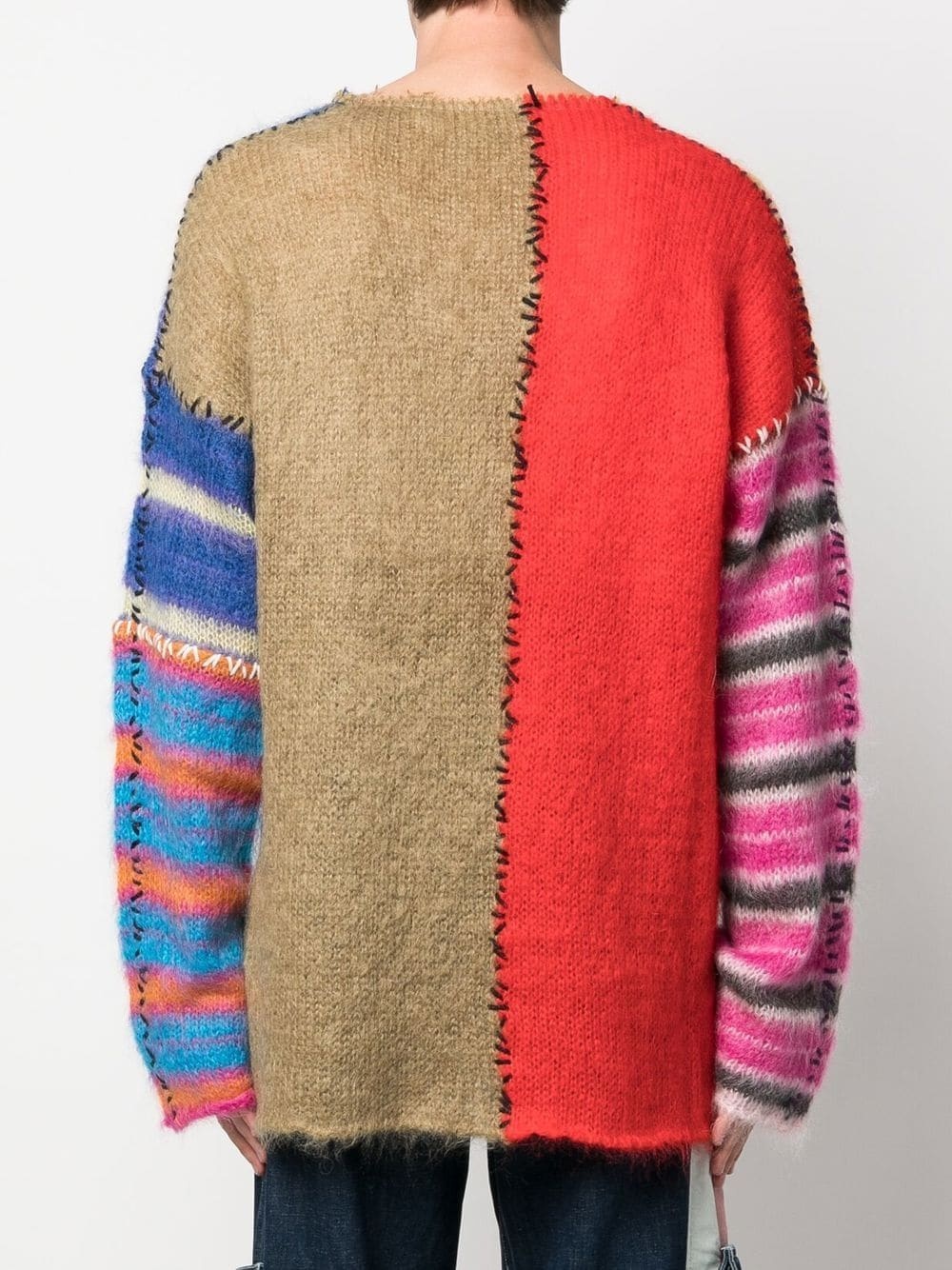 oversized patchwork jumper - 4
