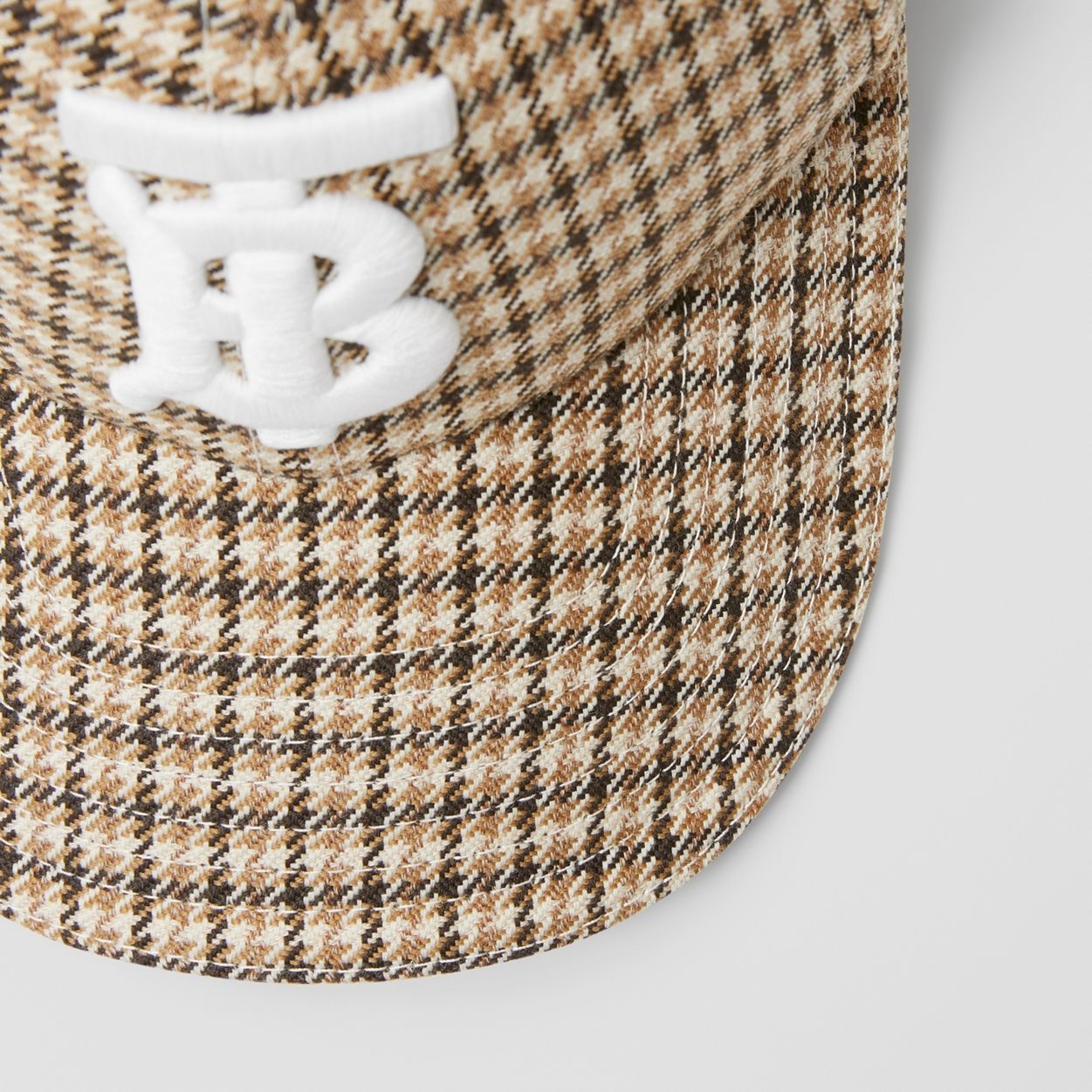 Monogram Motif Houndstooth Check Baseball Cap - 2