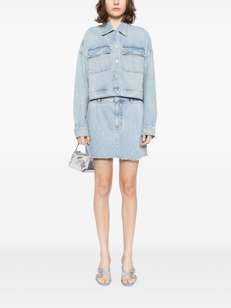 AGOLDE Becker denim mini skirt outlook