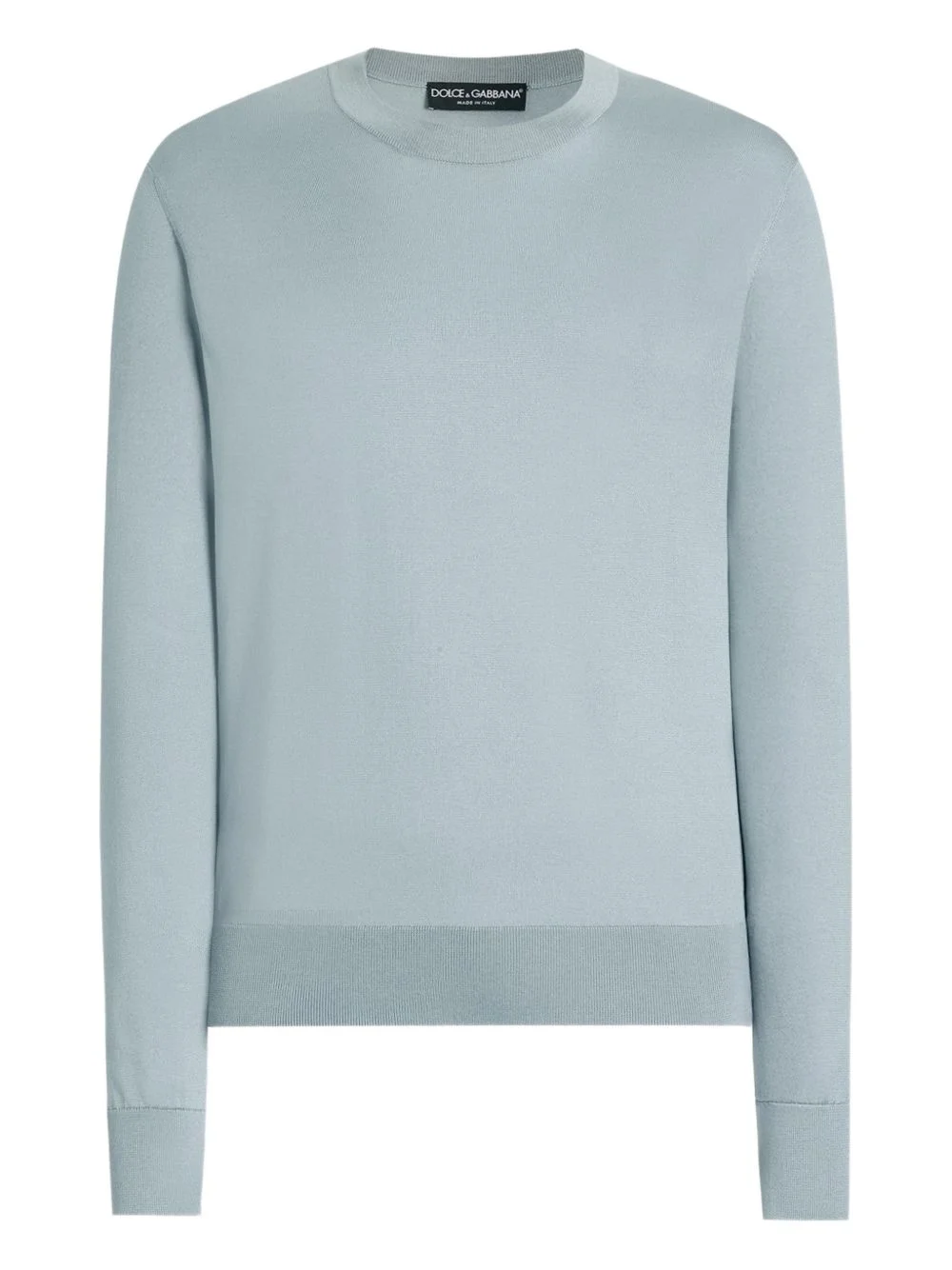 crew-neck long-sleeve top - 1