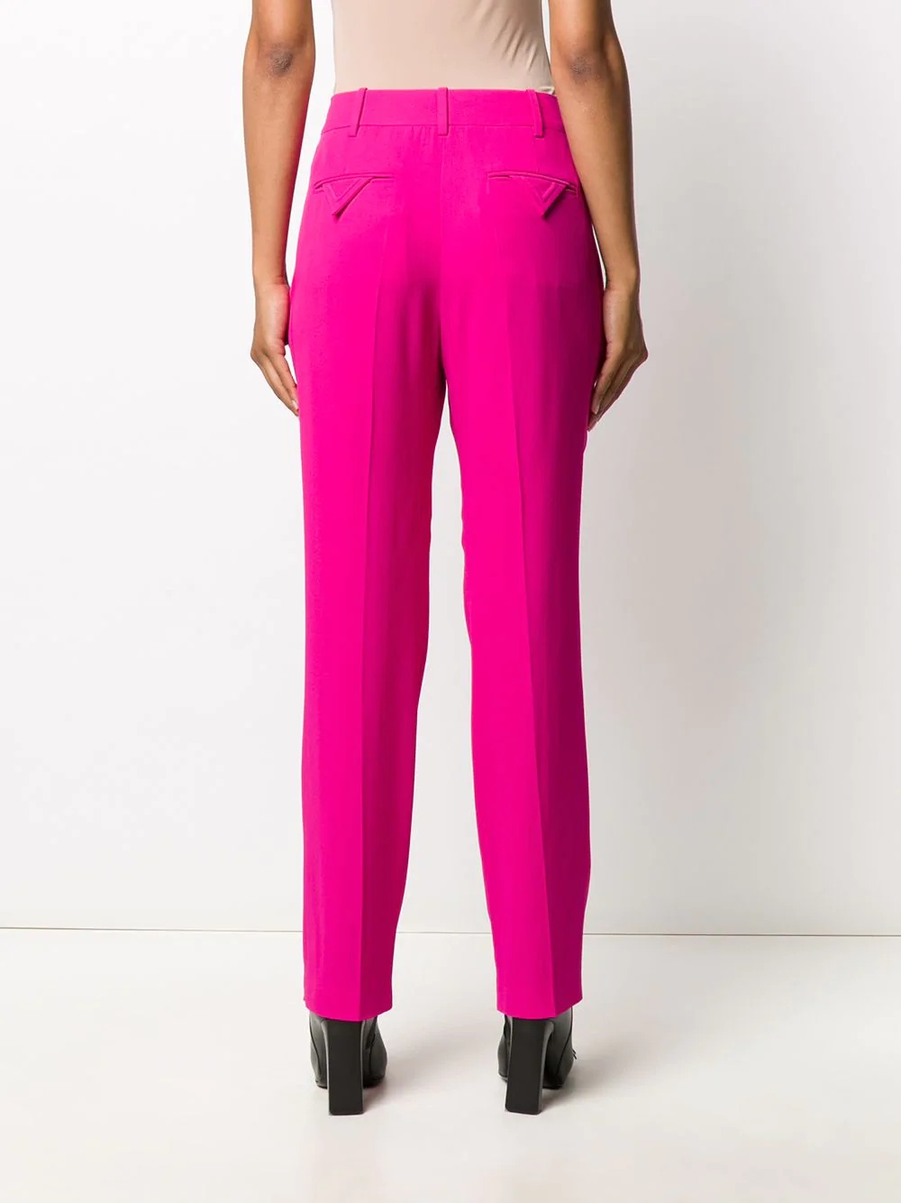 mid-rise straight trousers - 4