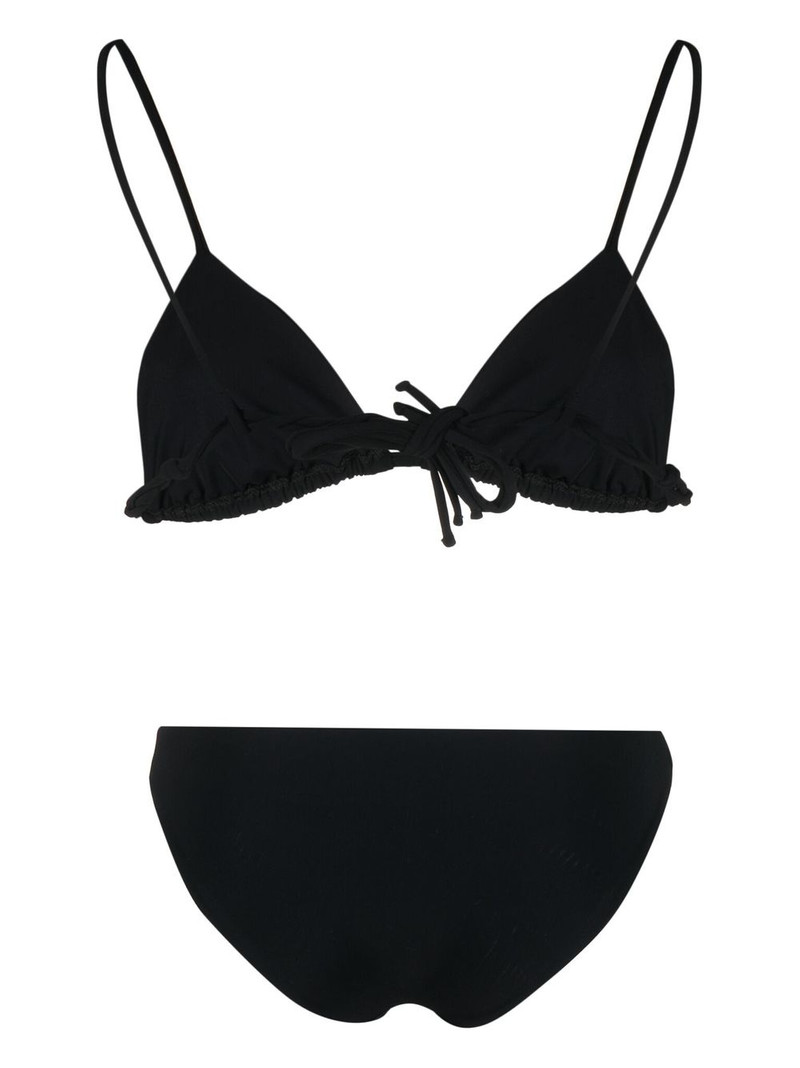Jil Sander embroidered logo bikini set outlook