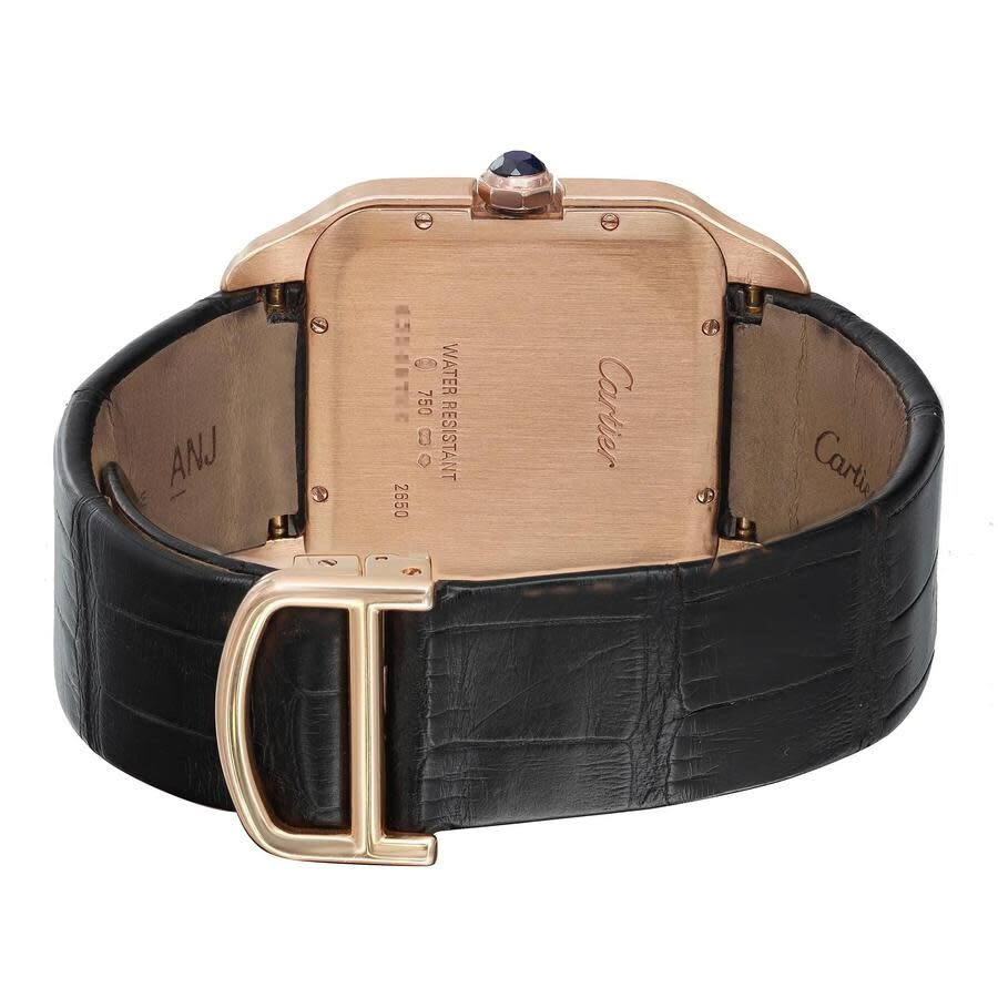 Pre-owned Cartier Cartier Santos Hand Wind Grey Dial Men's Watch 2650 - 6